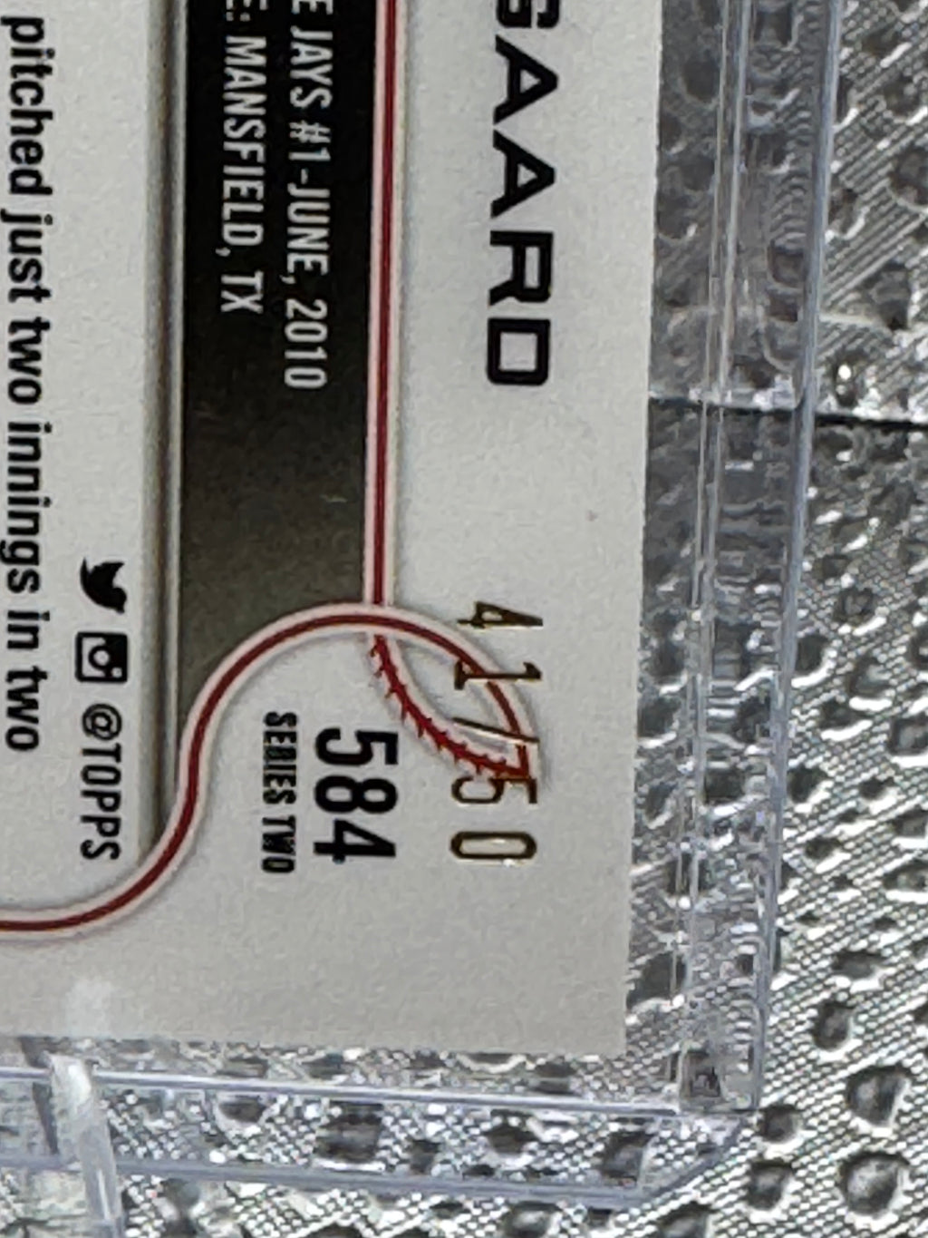 2022 Topps Series two Noah Syndergaard #584 41 of 50