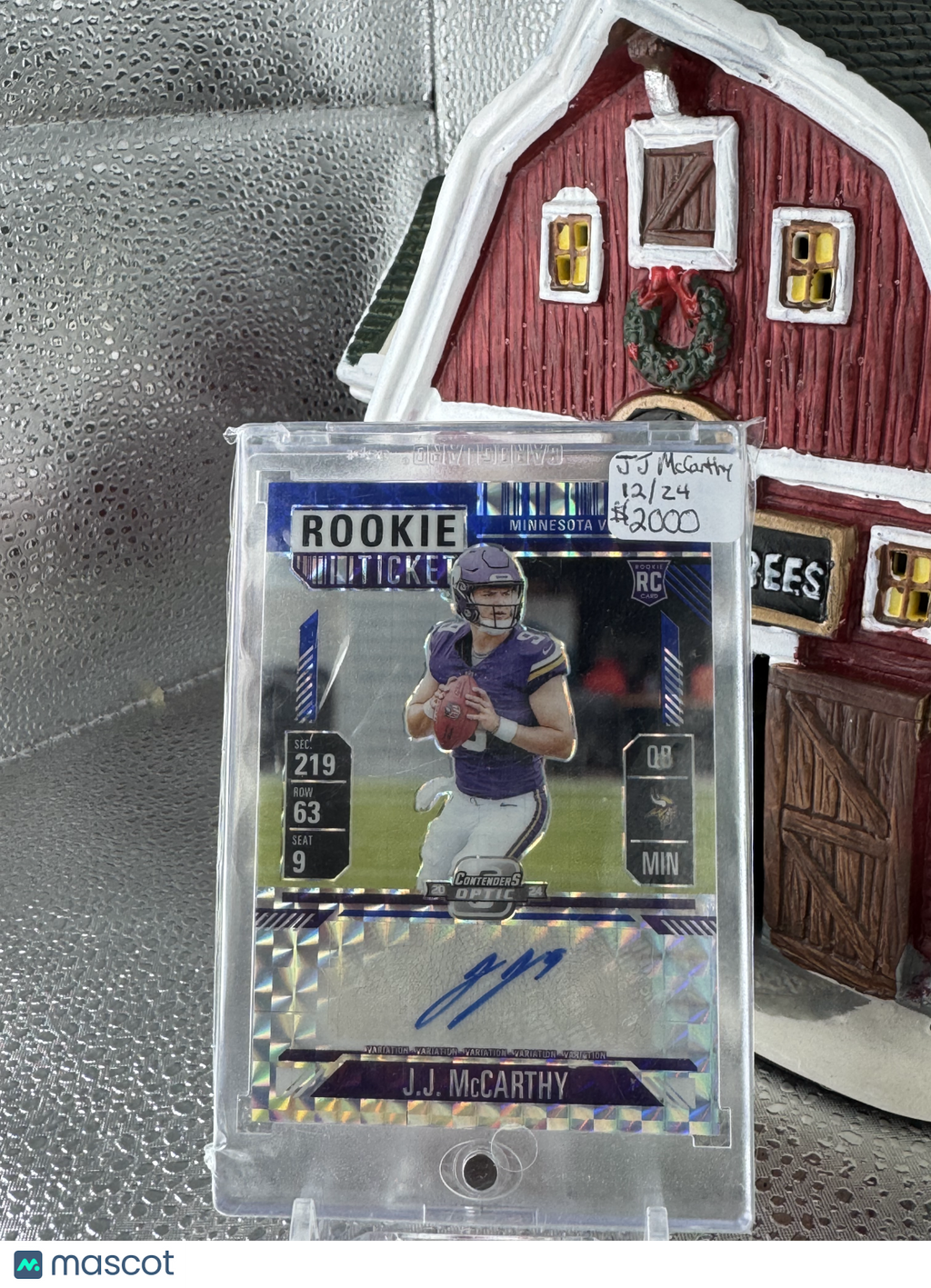 2024 Panini Contenders Optic J.J. McCarthy #PV-JJM Prizm RC 12/24