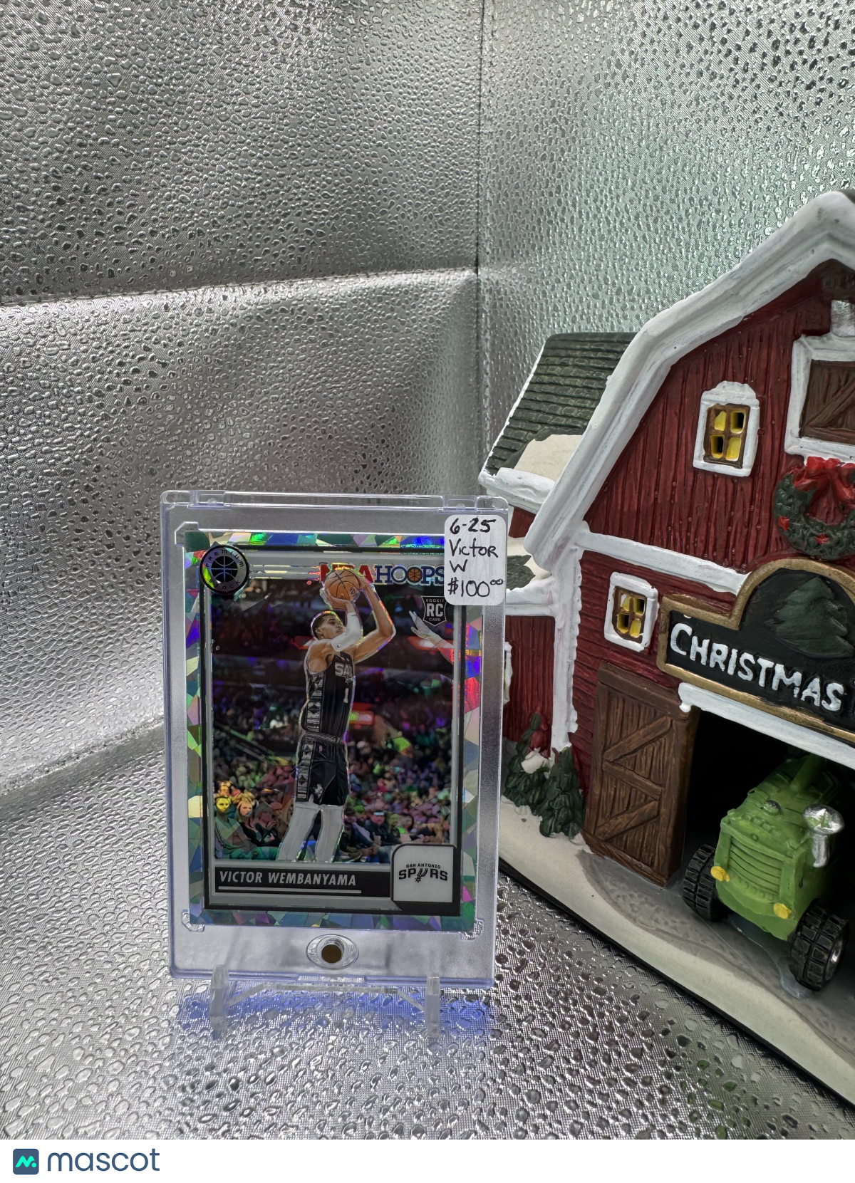 2024 2023-24 Panini NBA Hoops Premium Stock Victor Wembanyama #108 Green Prizm