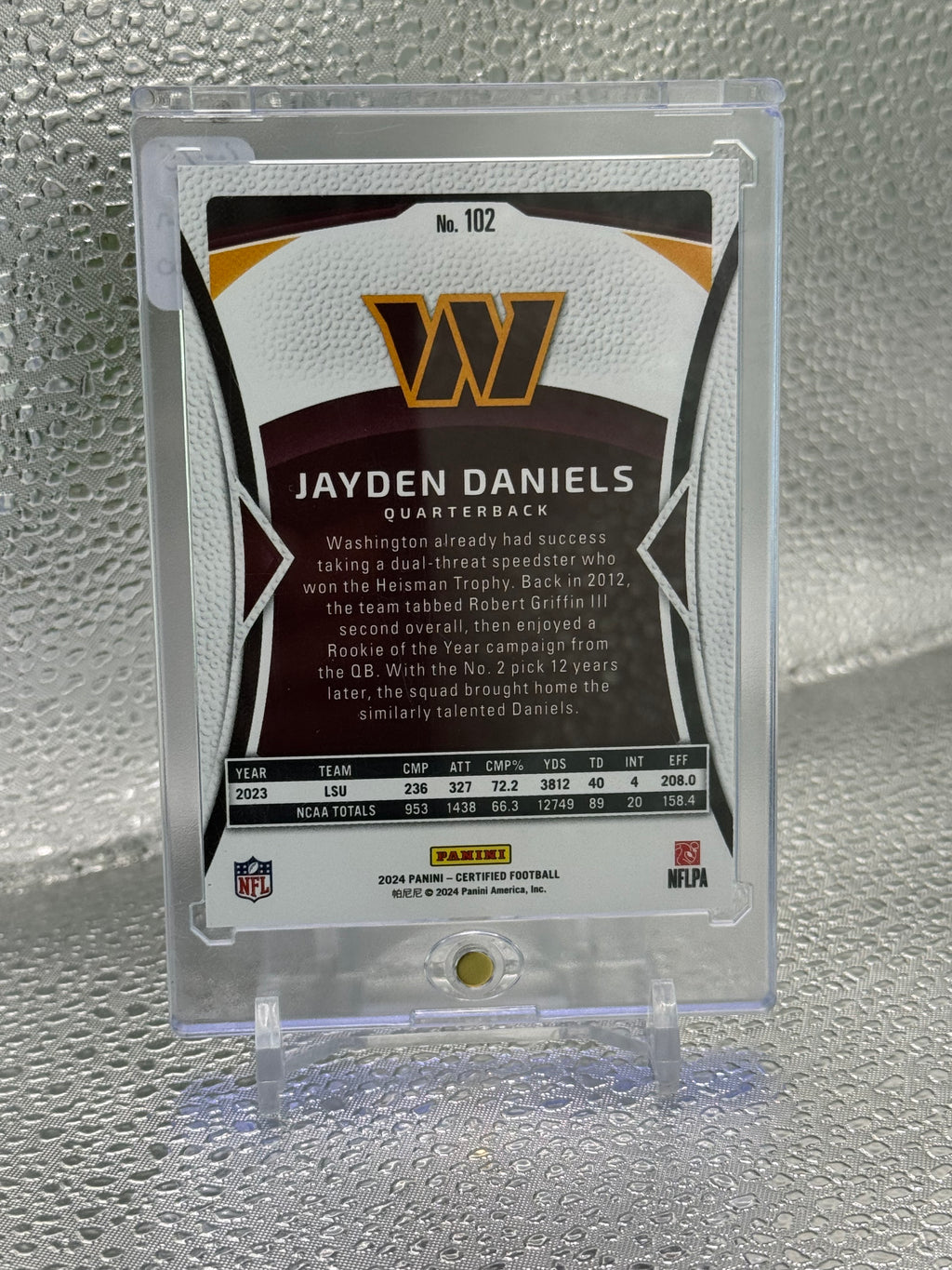 2024 Certified Jayden Daniels #102 RC 294/350