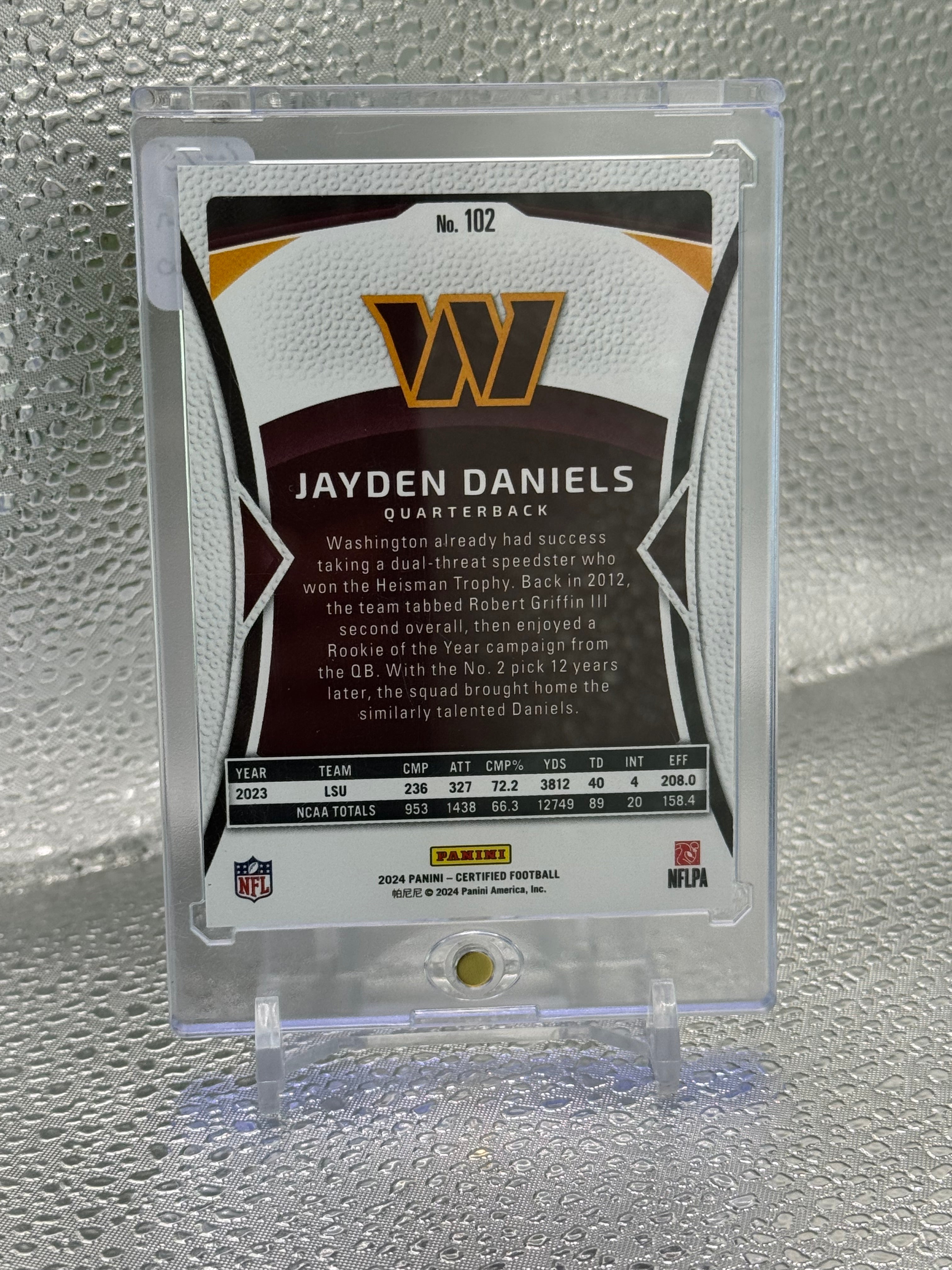2024 Certified Jayden Daniels #102 RC 294/350