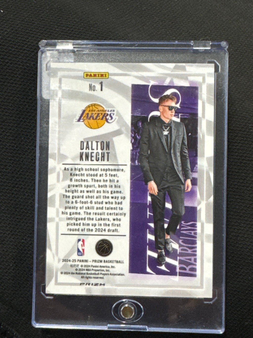 2024-25 Panini Prizm Sublime Dalton Knecht #1 RC