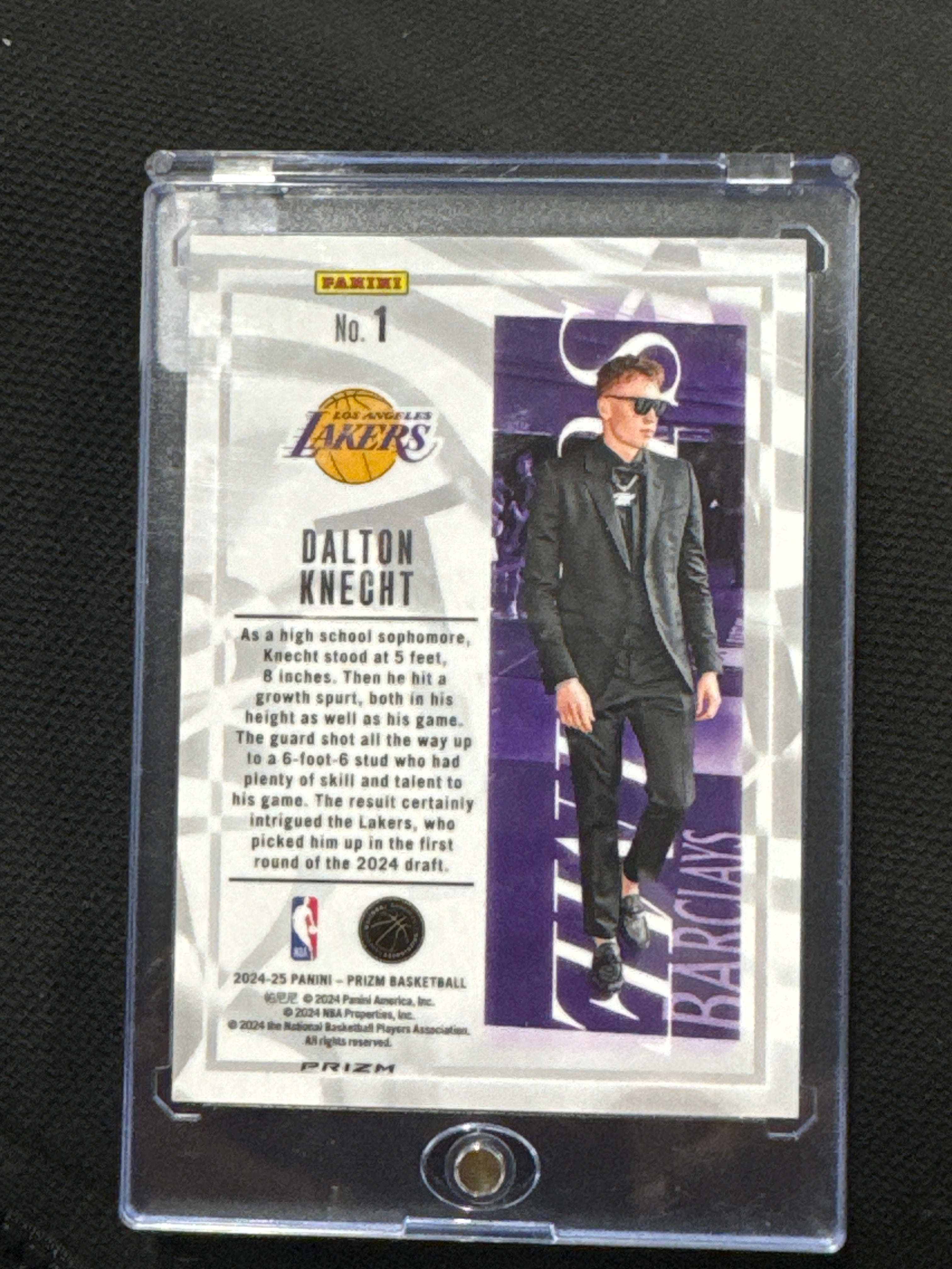 2024-25 Panini Prizm Sublime Dalton Knecht #1 RC