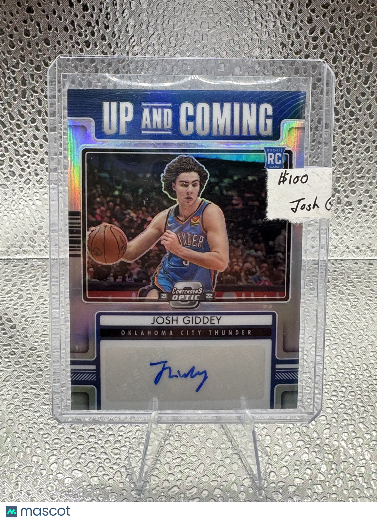 2022 2021-22 Panini Contenders Optic Up Josh Giddey #UCA-JGI Prizm 52/99 RC