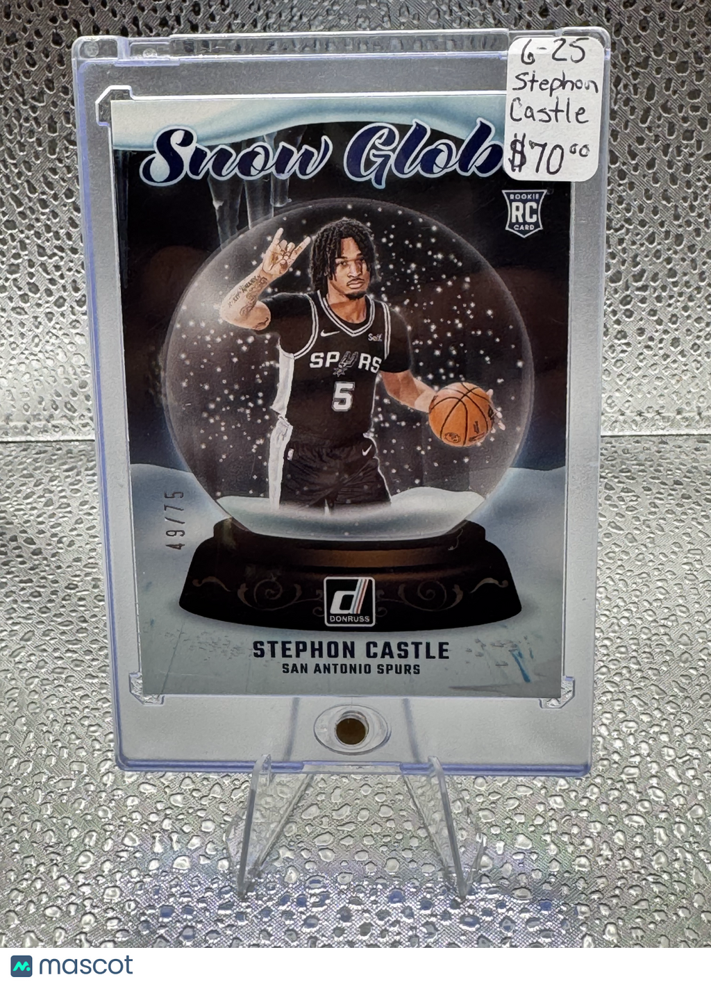 2024-25 Panini Donruss Snow Globe Stephon Castle #24 RC 49/75