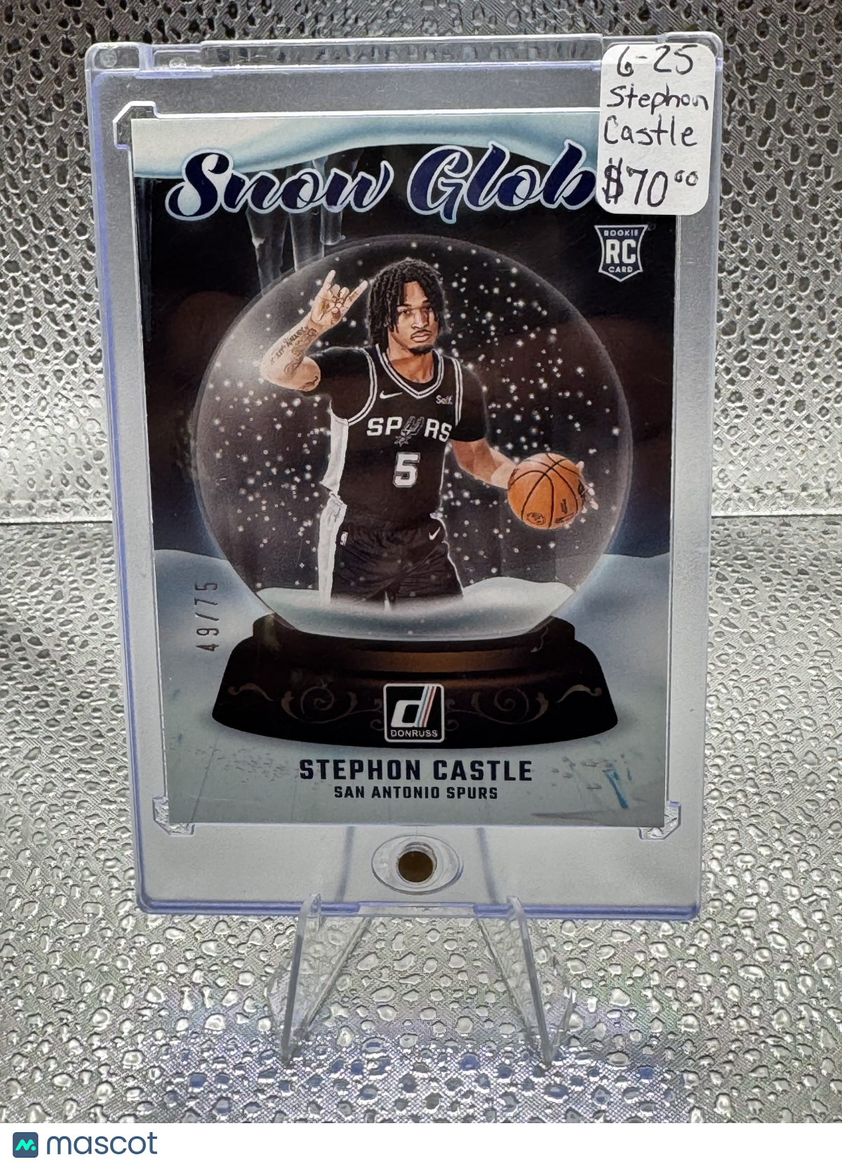 2024-25 Panini Donruss Snow Globe Stephon Castle #24 RC 49/75