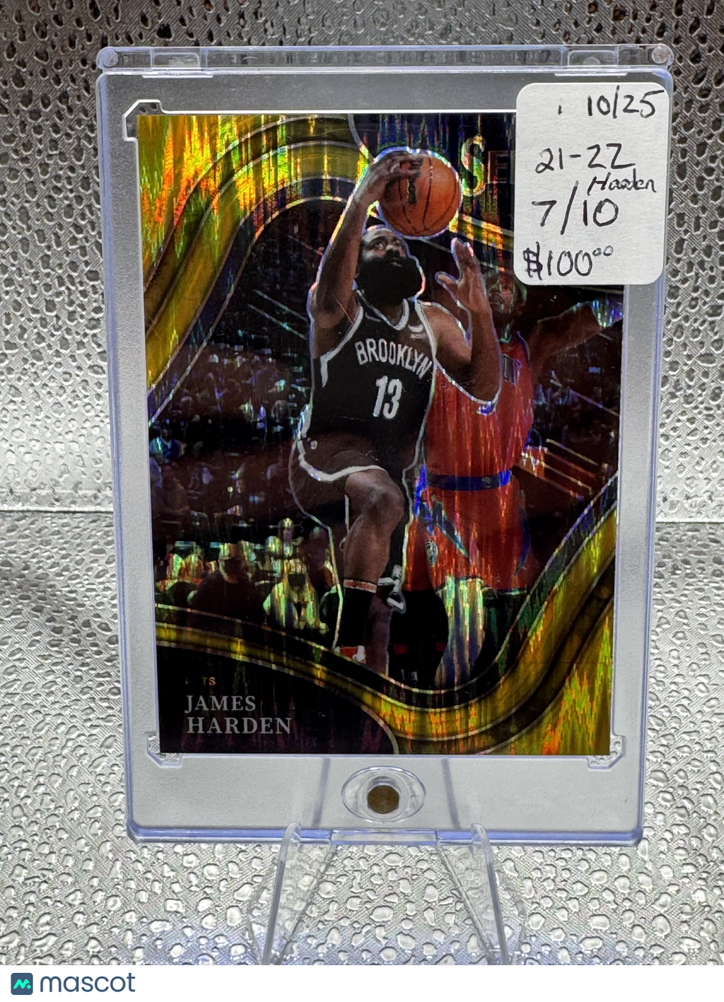 2021-22 Panini Select Courtside James Harden #264 Gold Prizm 07/10