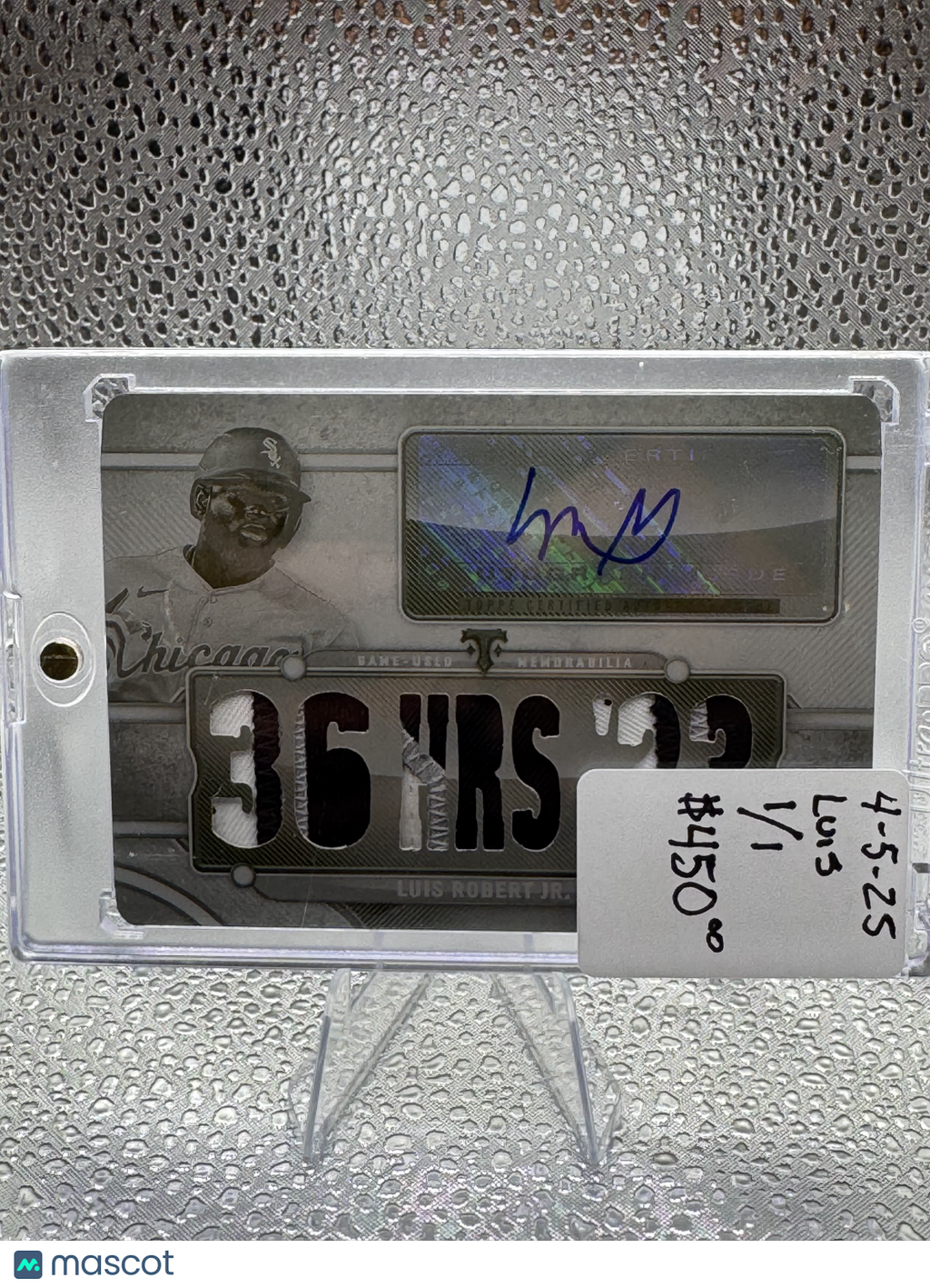 2024 Topps Triple Threads Luis Robert Jr. #TTAR-LR4 1 of 1 Relic