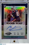 2022 Panini Contenders Optic Rookie Ticket Autographs Mac Jones #109 Prizm RC
