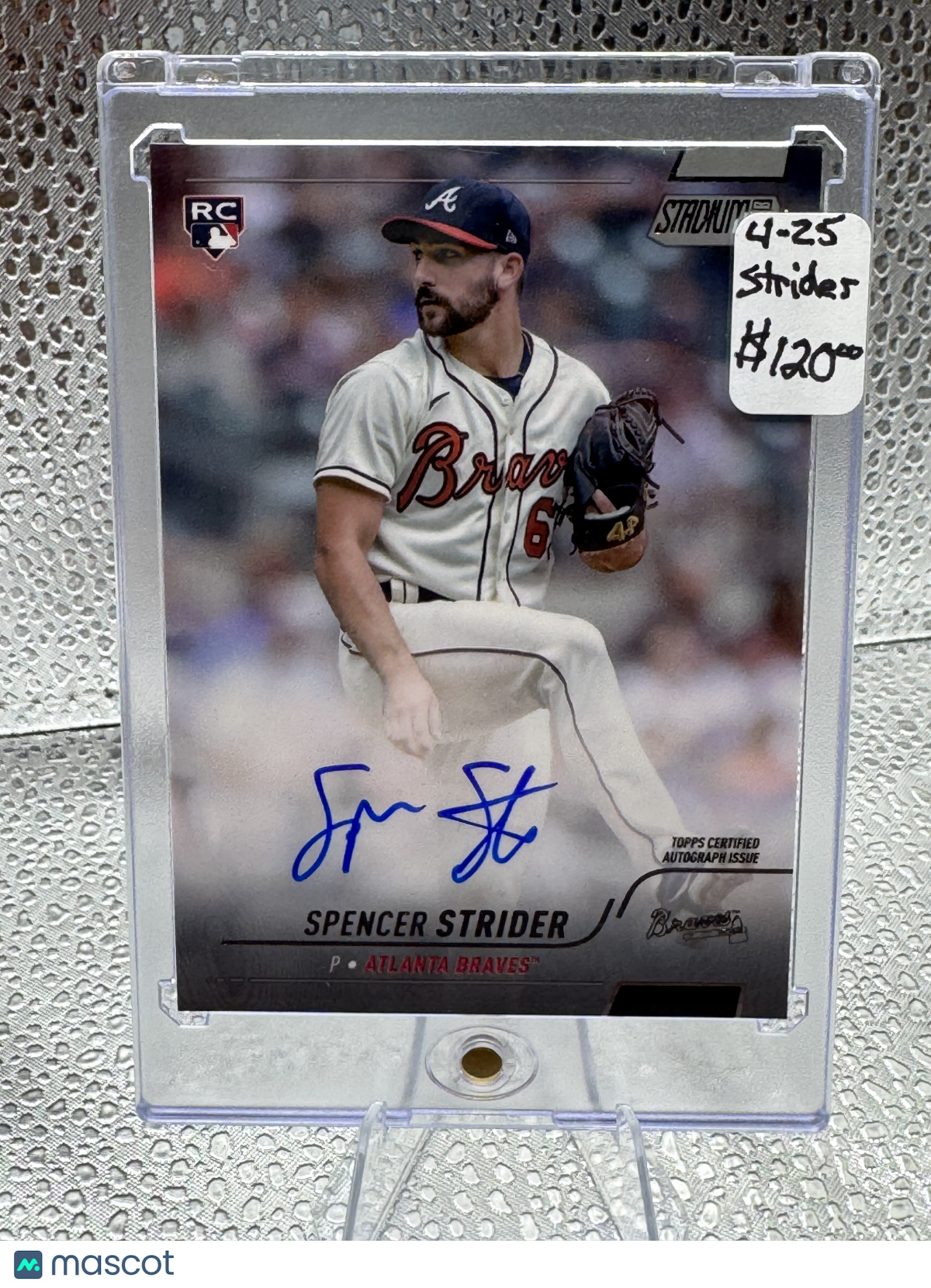 2022 Topps Stadium Club Chrome Spencer Strider #SCBA-SST RC