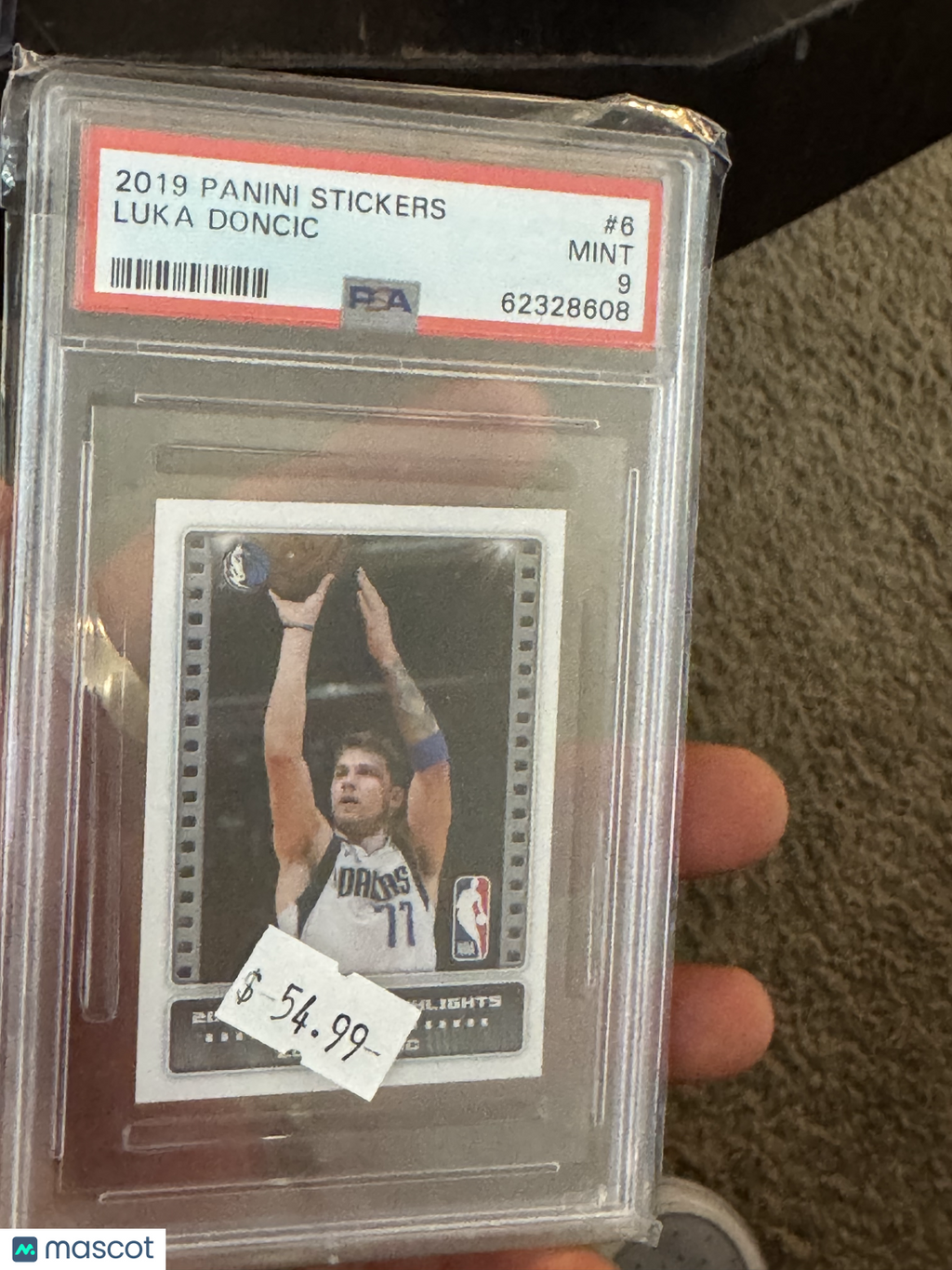 2019 Panini Stickers Luka Doncic #6 PSA 9