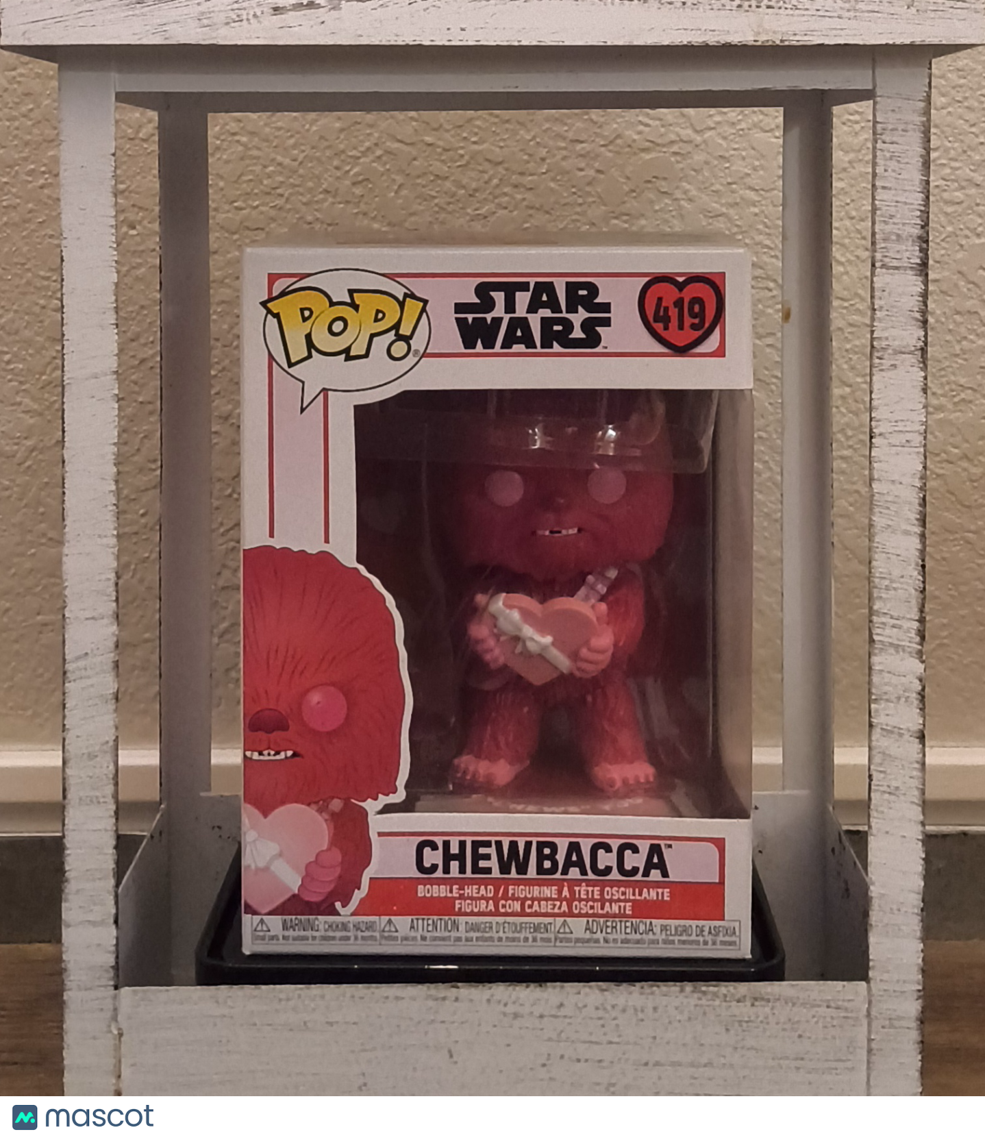 Funko Pop Star Wars Chewbacca Valentine's Day Cupid Heart New Vinyl Figure #419