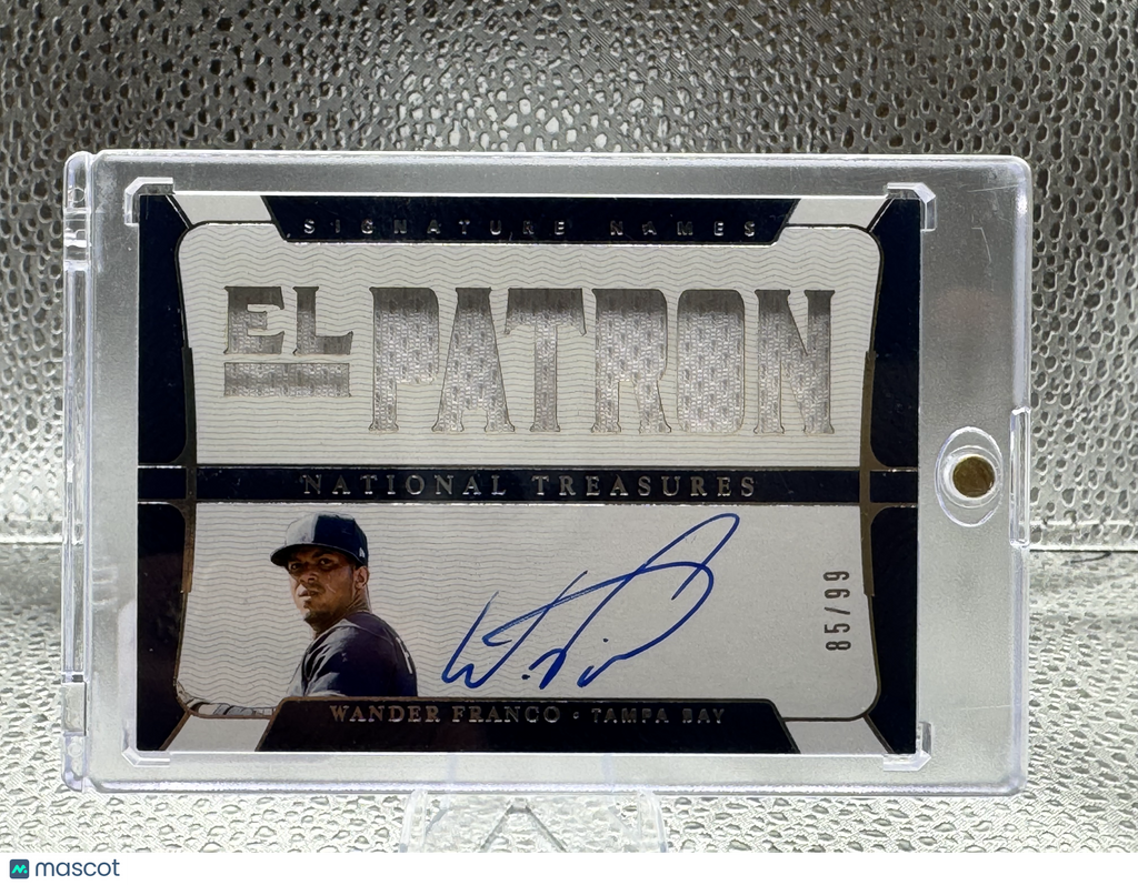 2022 Panini National Treasures Signature Names Wander Franco #SN-WF 85/99