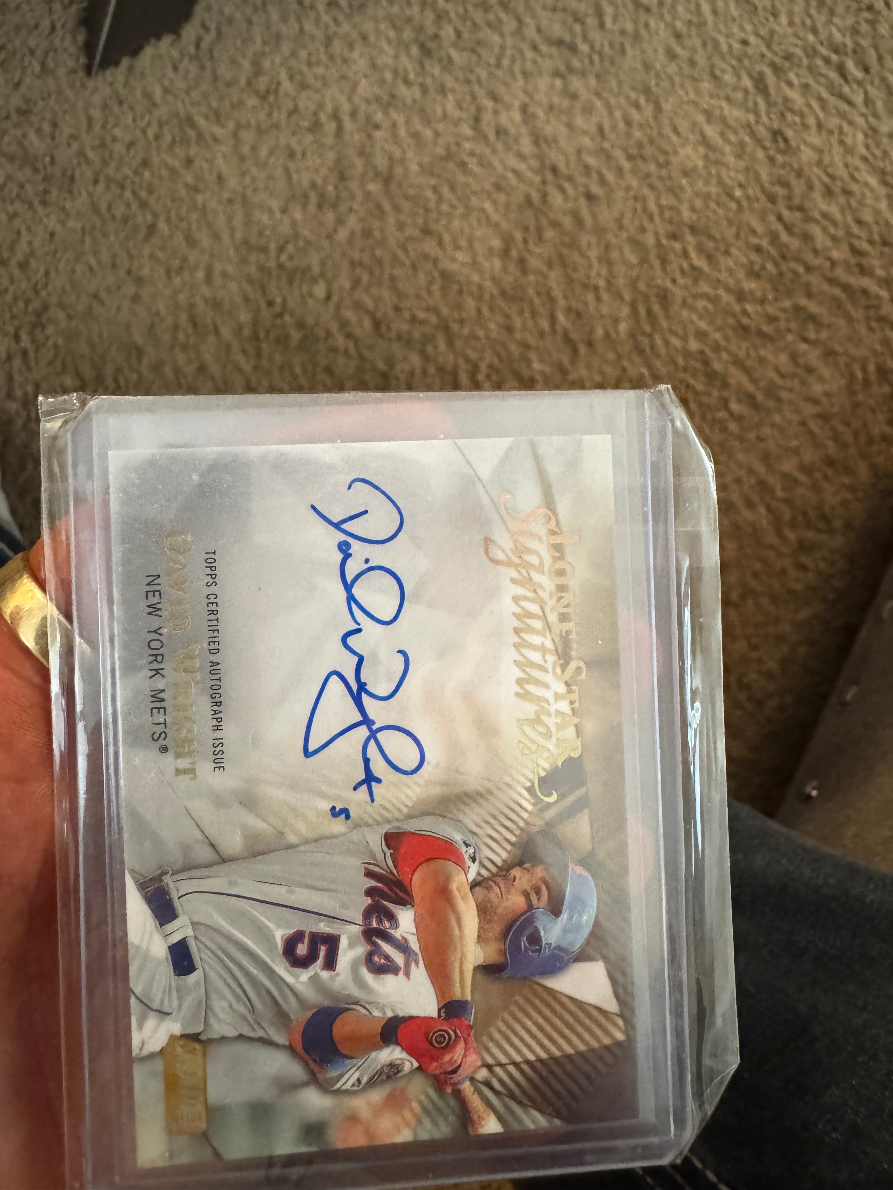 2022 Topps Stadium Club Lone Star Signatures David Wright 1/1