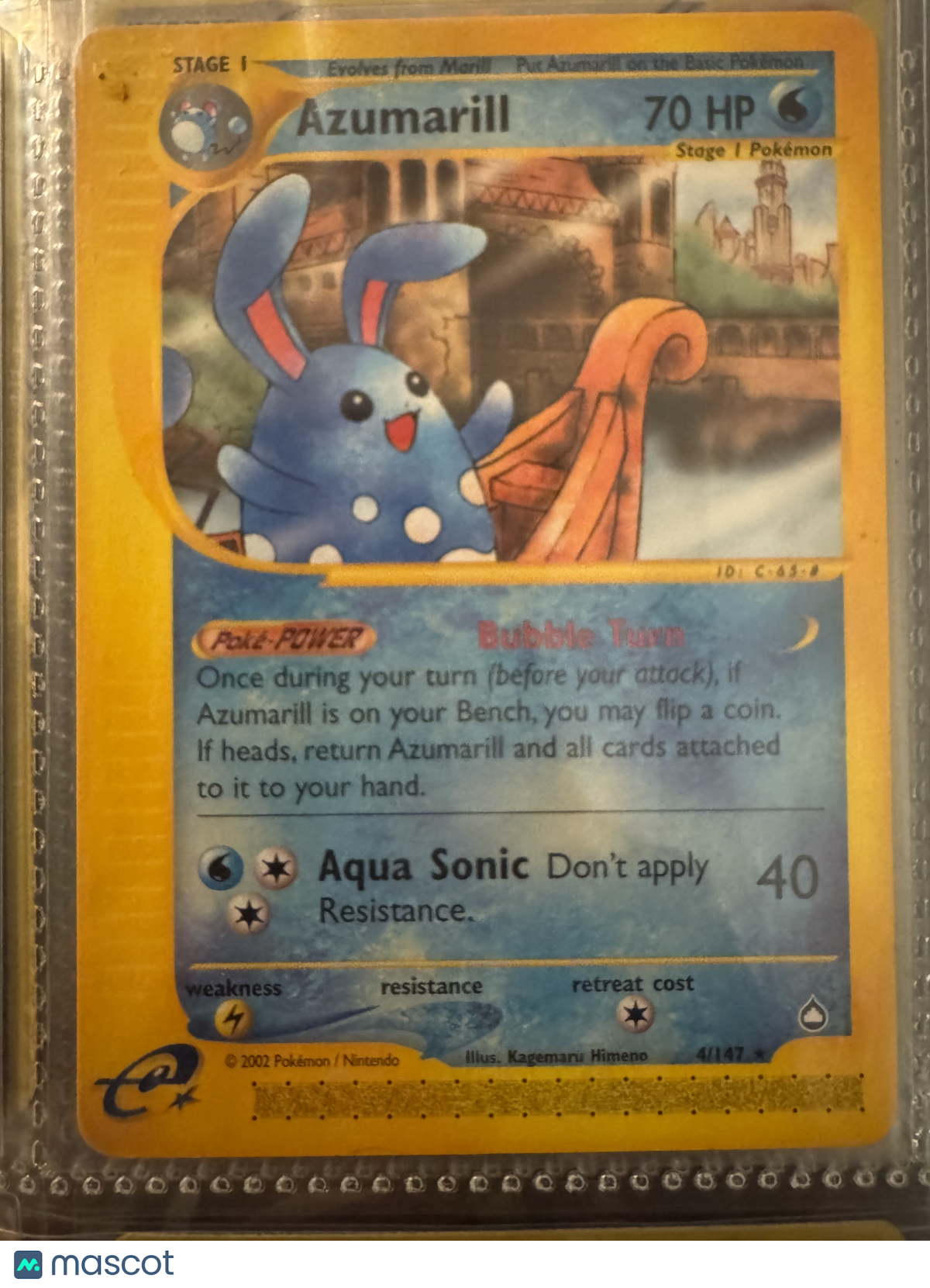 2002 Pokemon Azumarill #4/147