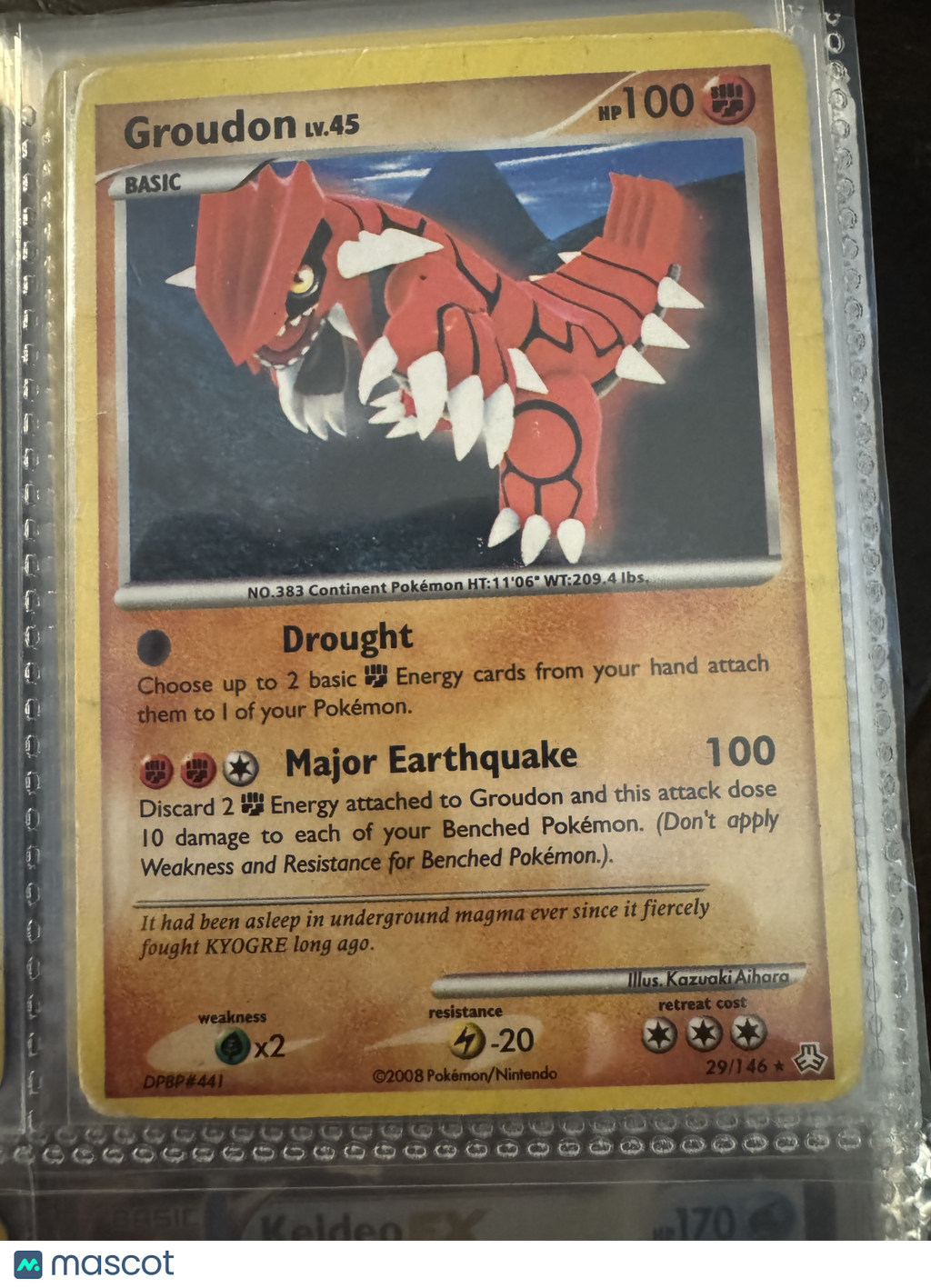 2008 Pokemon Groudon #29/146