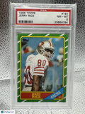1986 Topps Jerry Rice #161 PSA 8