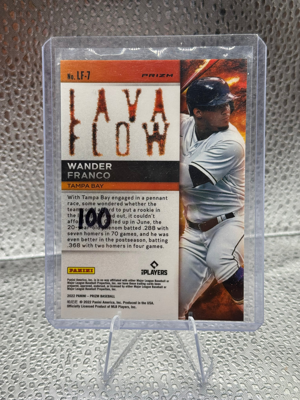 2022 Panini Prizm Wander Franco #LF-7 Lava Flow