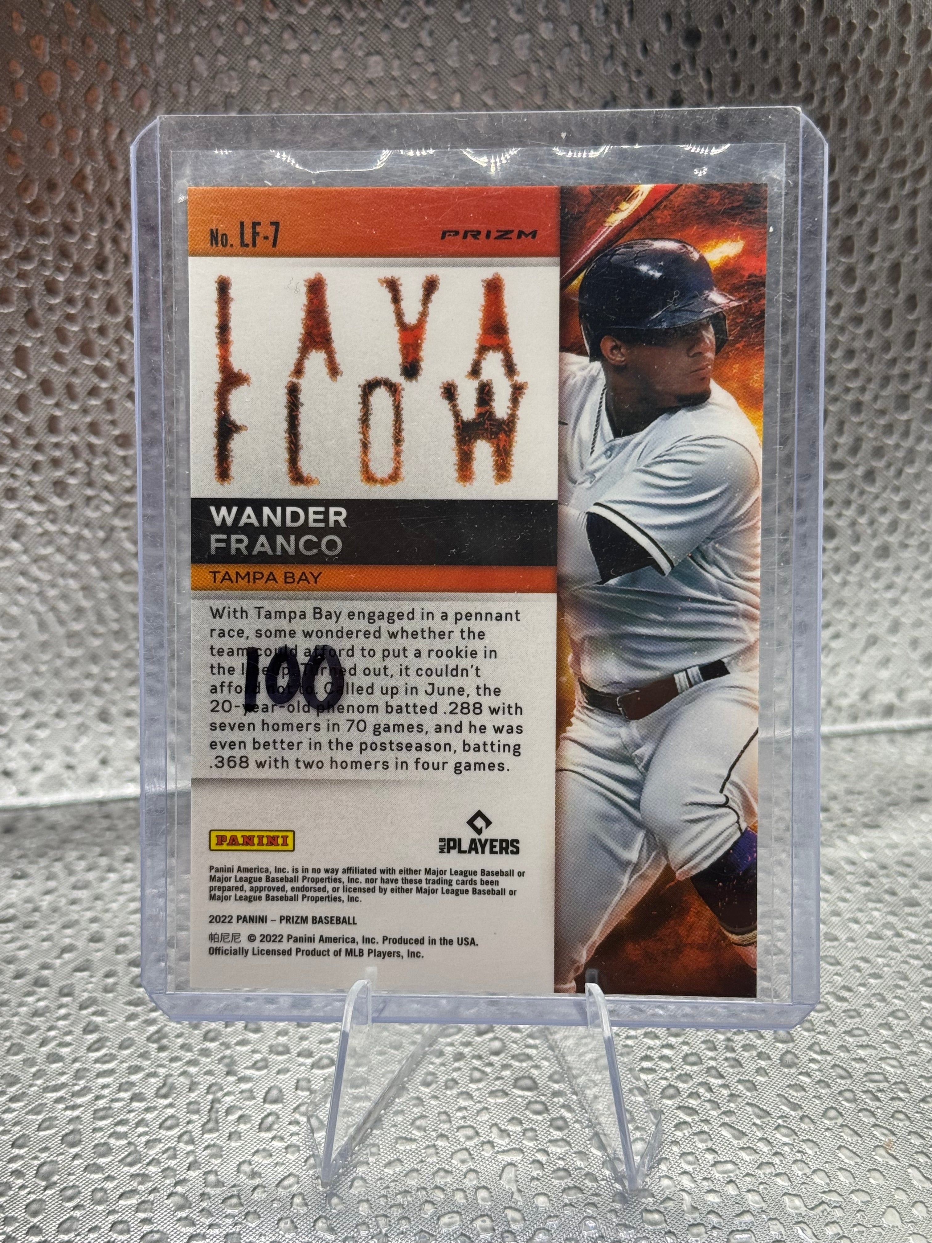 2022 Panini Prizm Wander Franco #LF-7 Lava Flow
