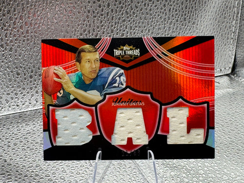 2006 Topps Triple Threads Johnny Unitas #TTR-49 21 of 36 Jersey Relic