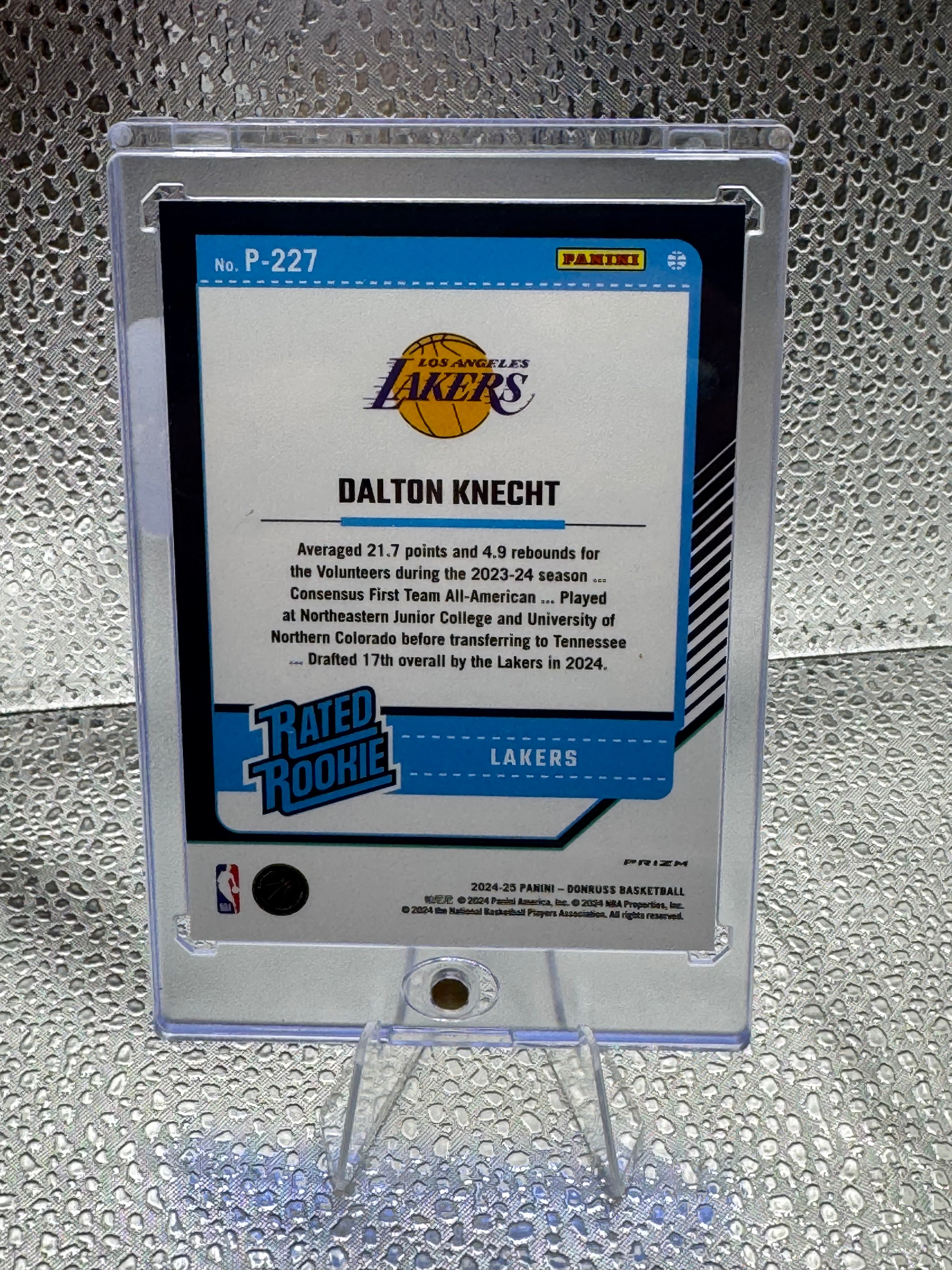 2024 Panini Donruss Optic Rated Rookie Dalton Knecht #P-227 Pink