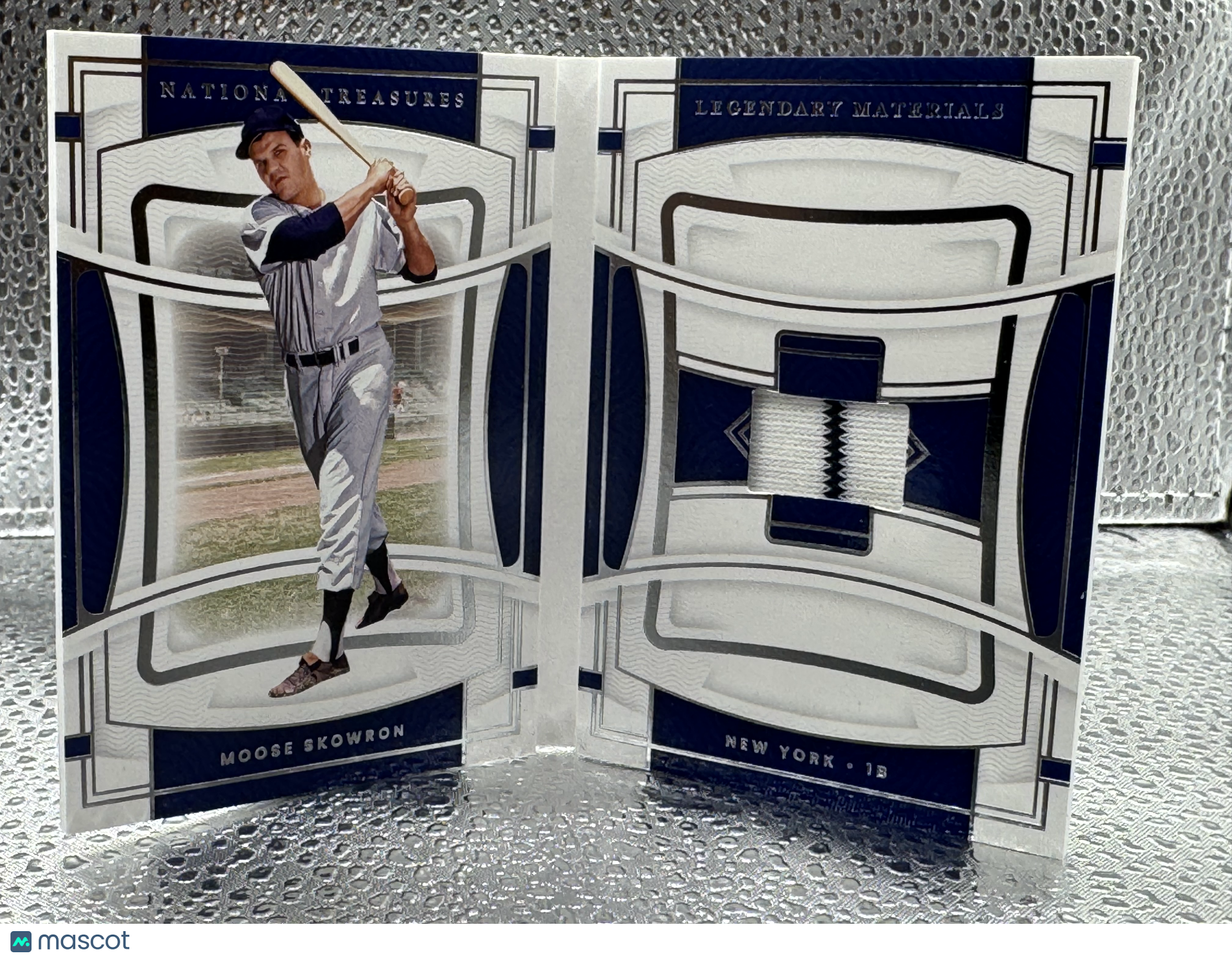 2021 Panini National Treasures Materials Moose Skowron 08/49 Patch