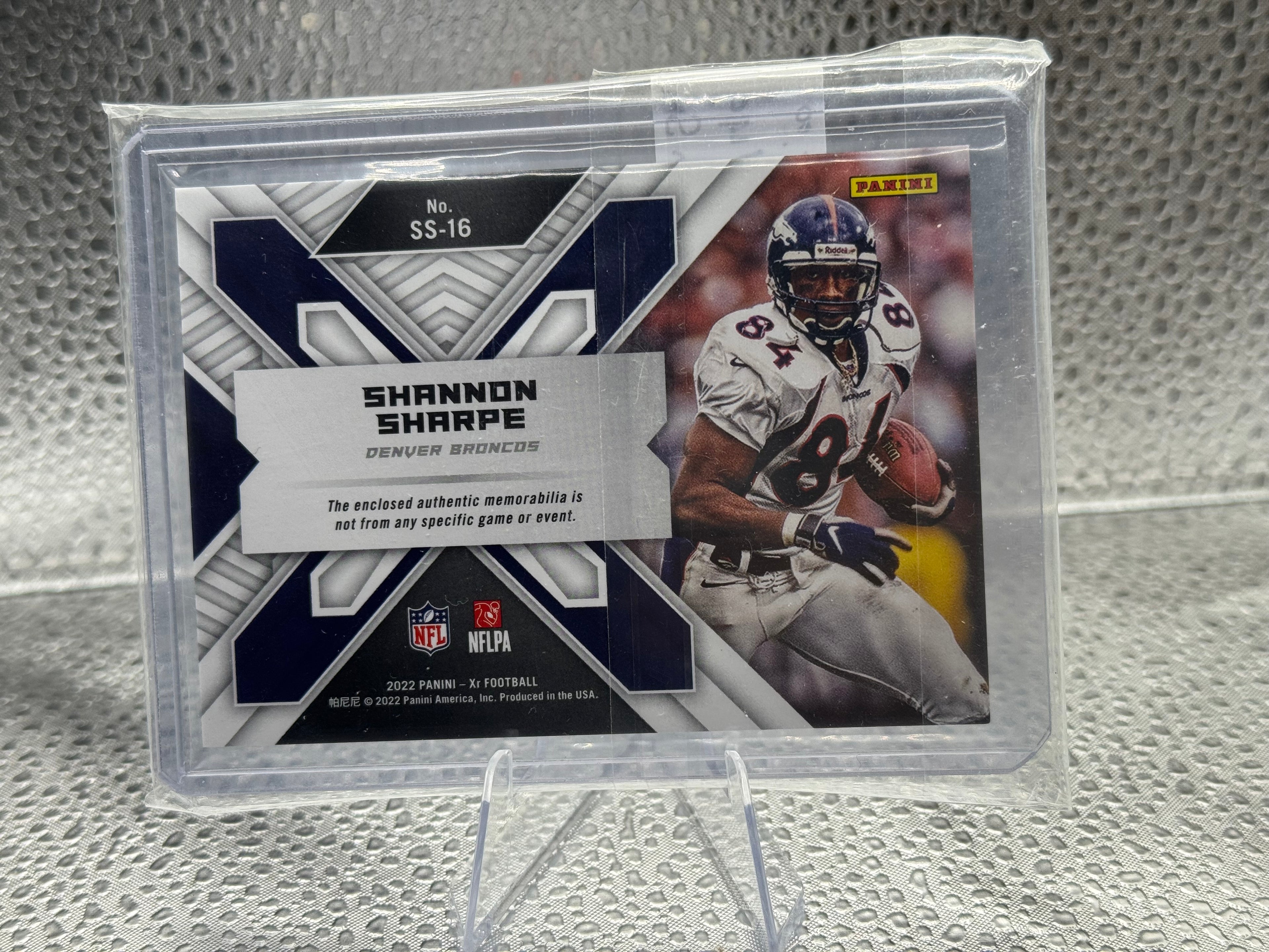 2022 Panini XR Summit Shannon Sharpe #SS-16 49/49 Jersey Patch