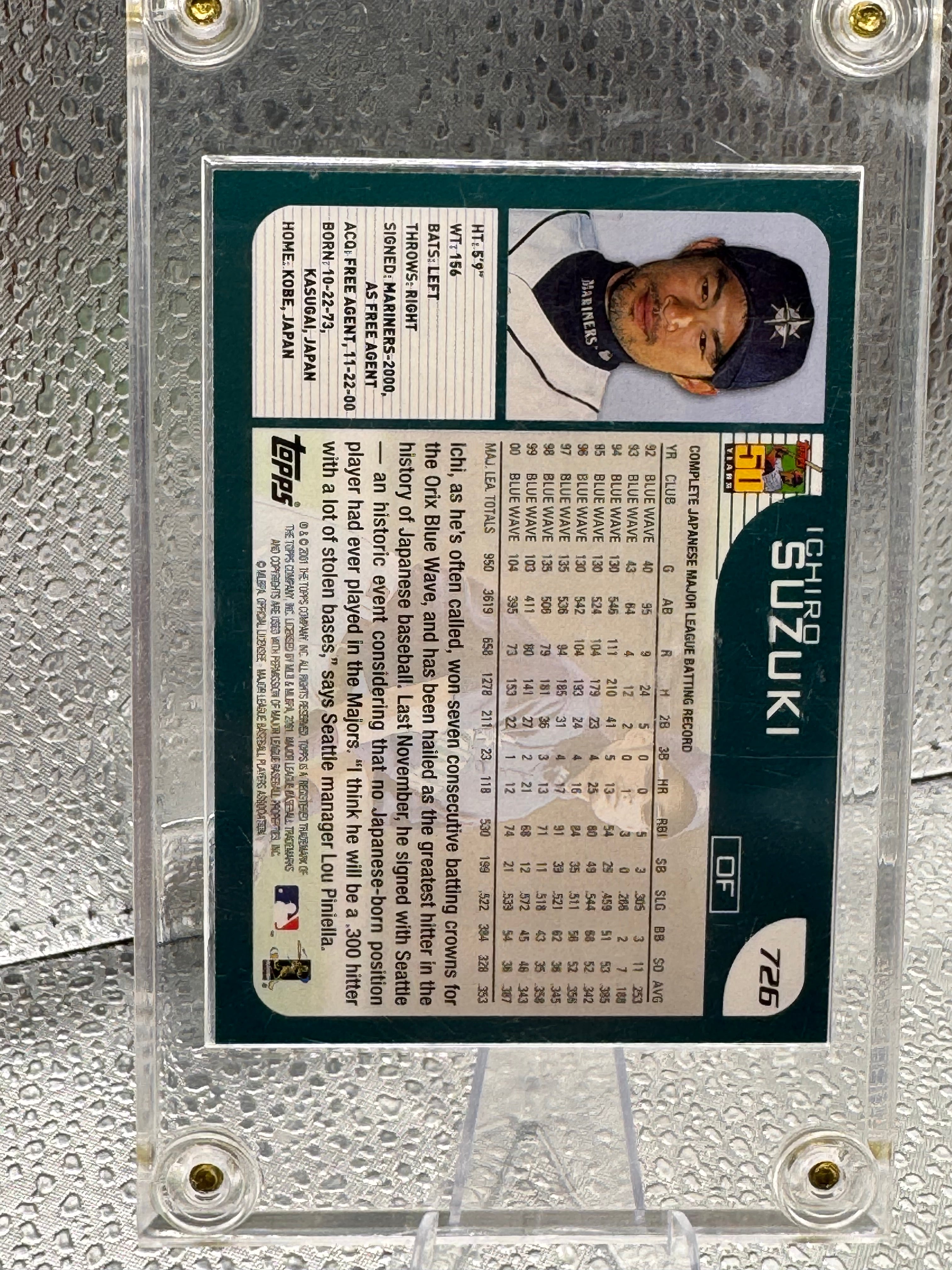 2001 Topps Ichiro Suzuki #726