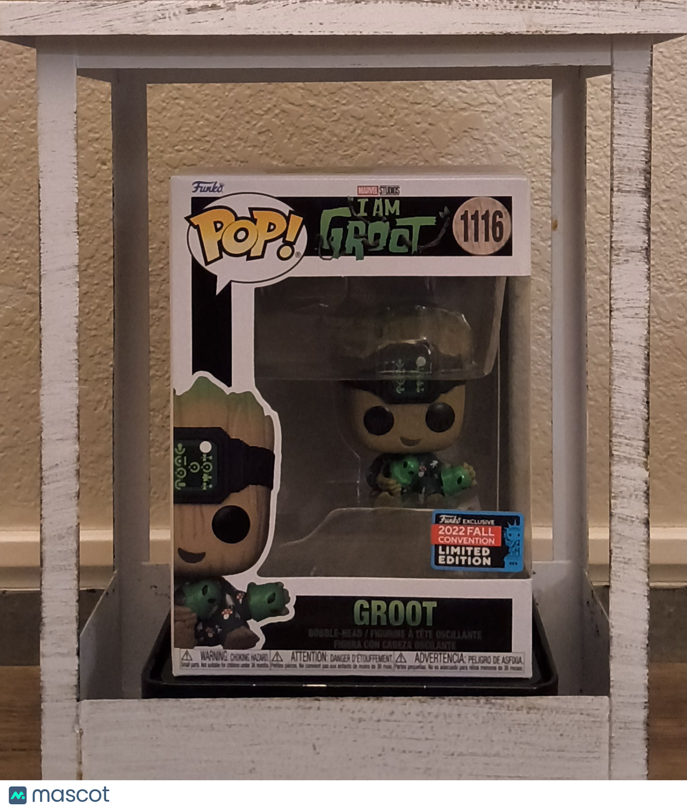Funko Exclusive 2022 Fall Convention Limited Edition Pop Bobble-Head Groot #1116