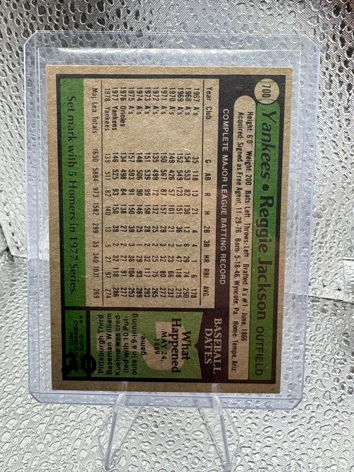 1979 Topps Reggie Jackson #700