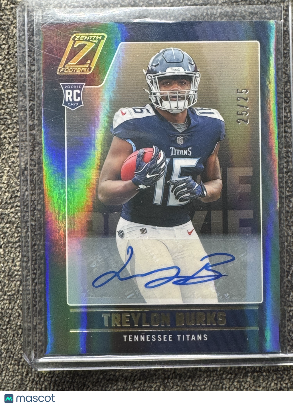 2022 Panini Zenith Football Treylon Burks #112 RC 25/25