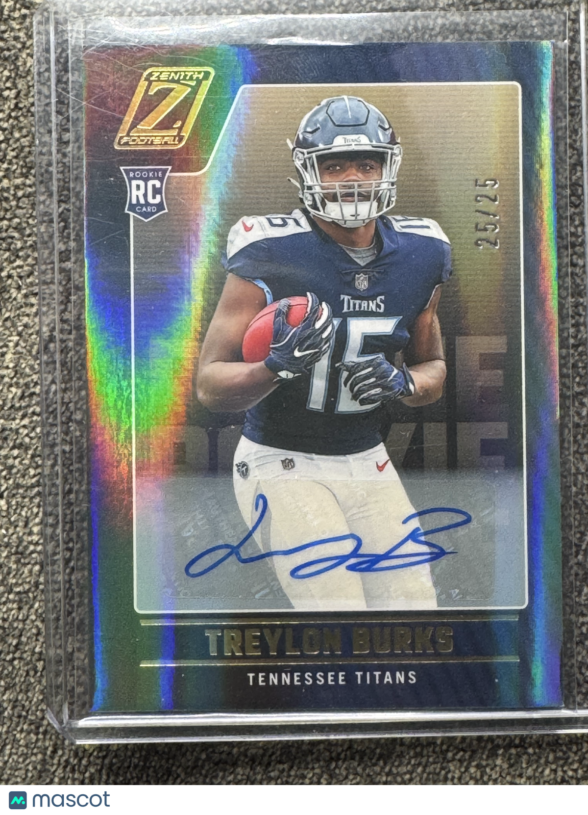 2022 Panini Zenith Football Treylon Burks #112 RC 25/25