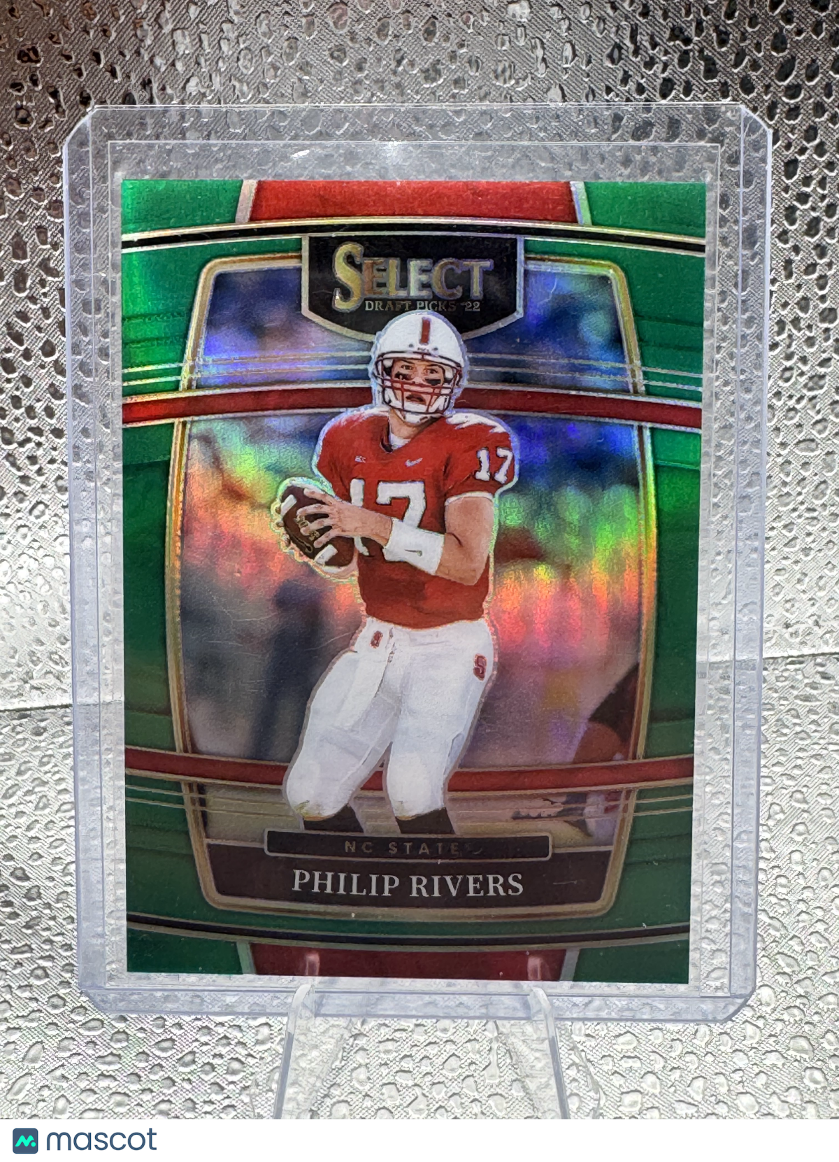 2022 Panini Select Draft Picks Philip Rivers #62 Green Prizm 3 / 5