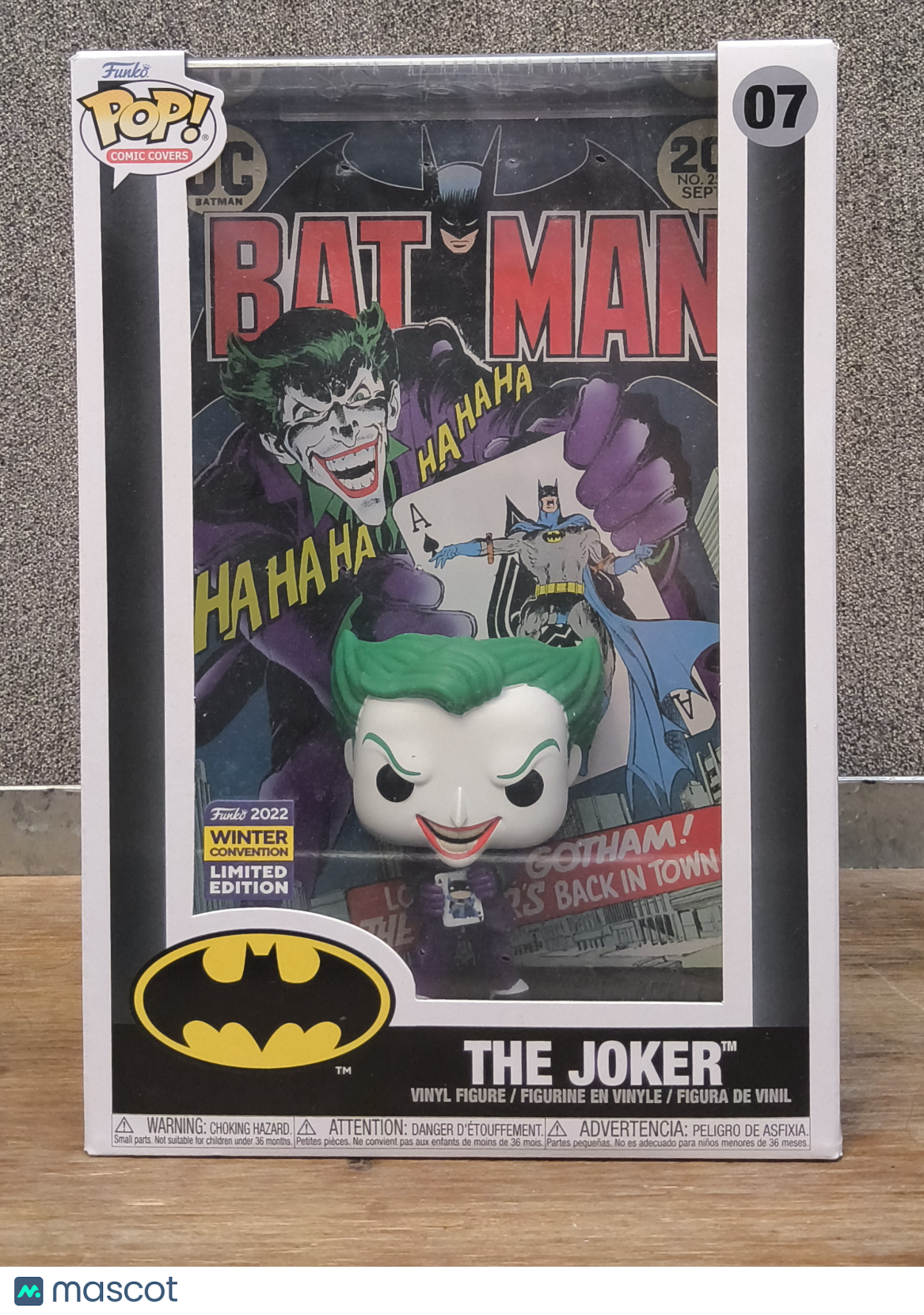 Funko POP Comic Covers: The Joker #07 2022 Winter Convention Limited Edition