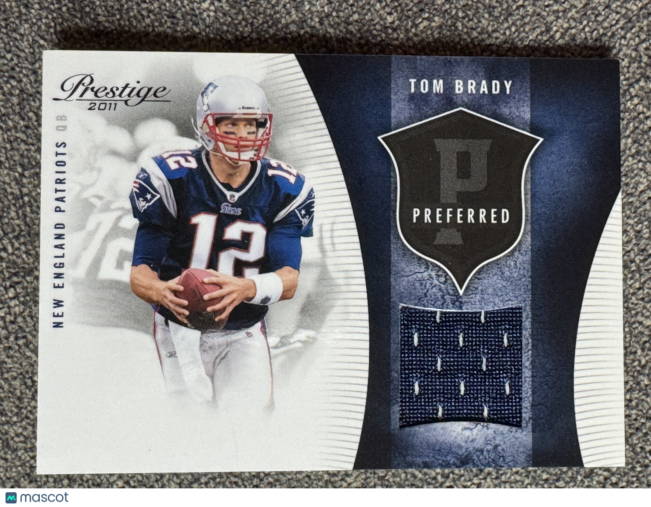 2011 Panini Prestige Preferred Tom Brady #10 216/250 Jersey