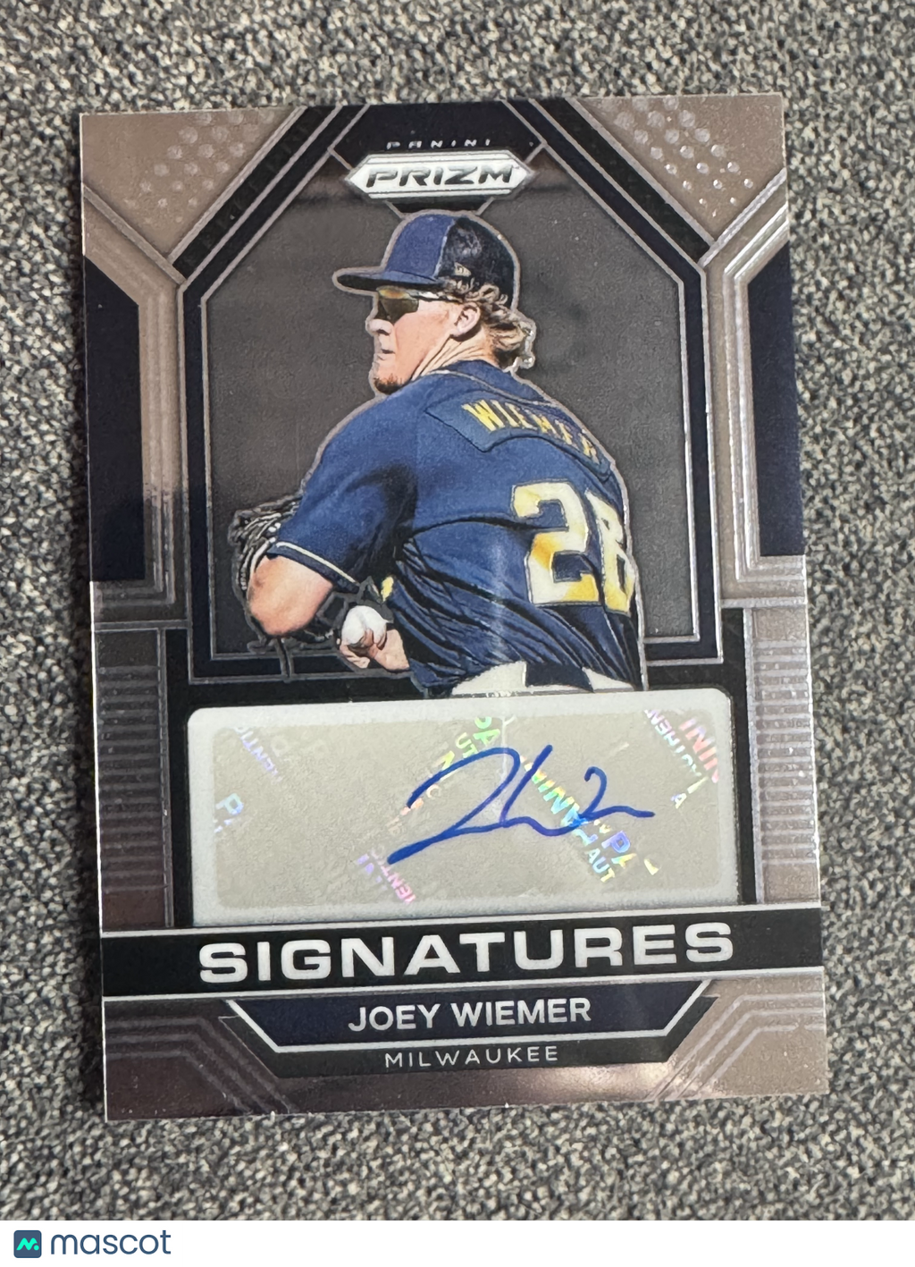 2023 Panini Prizm Signatures Joey Wiemer #SIG-JW