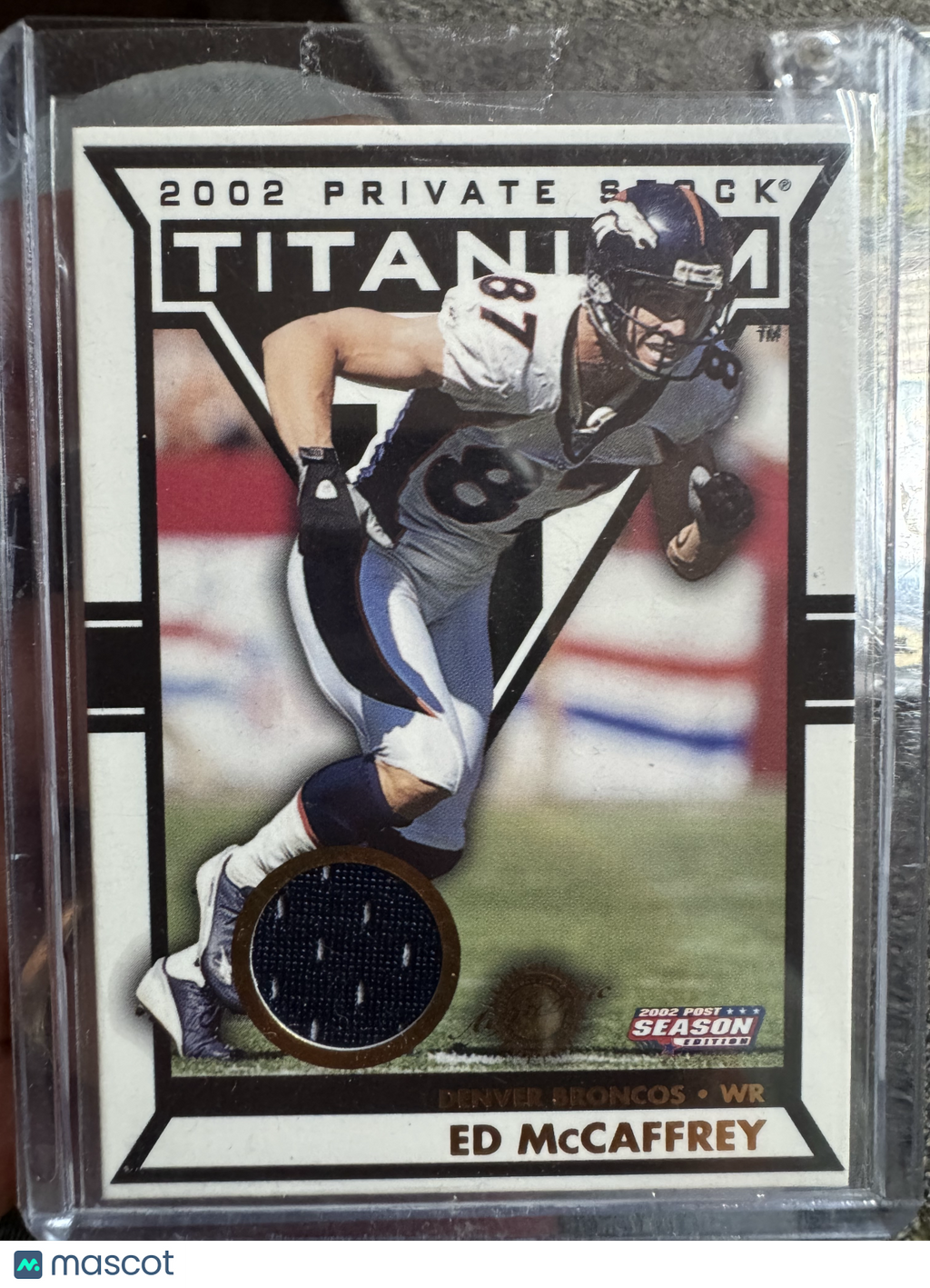 2003 Pacific Private Stock Titanium Ed McCaffrey #91 Jersey 431/435