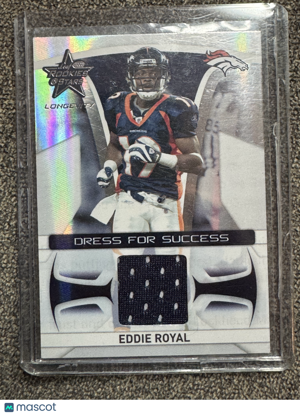 2008 Eddie Royal #DS-31 Event-Worn Memorabilia Jersey Patch