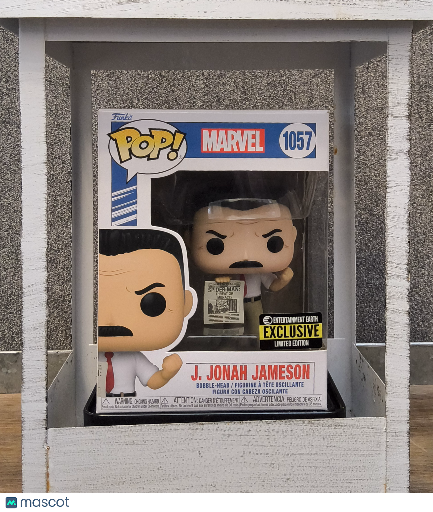 Funko Pop Marvel 1057 J Jonah Jameson Entertainment Earth Exclusive LE