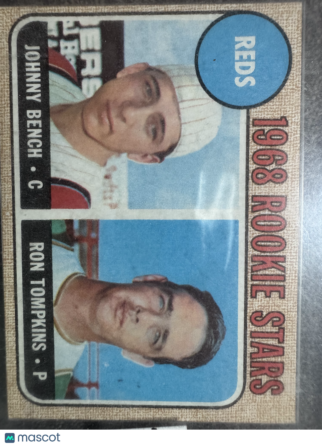 1968 Topps Ron Tompkins Johnny Bench #247