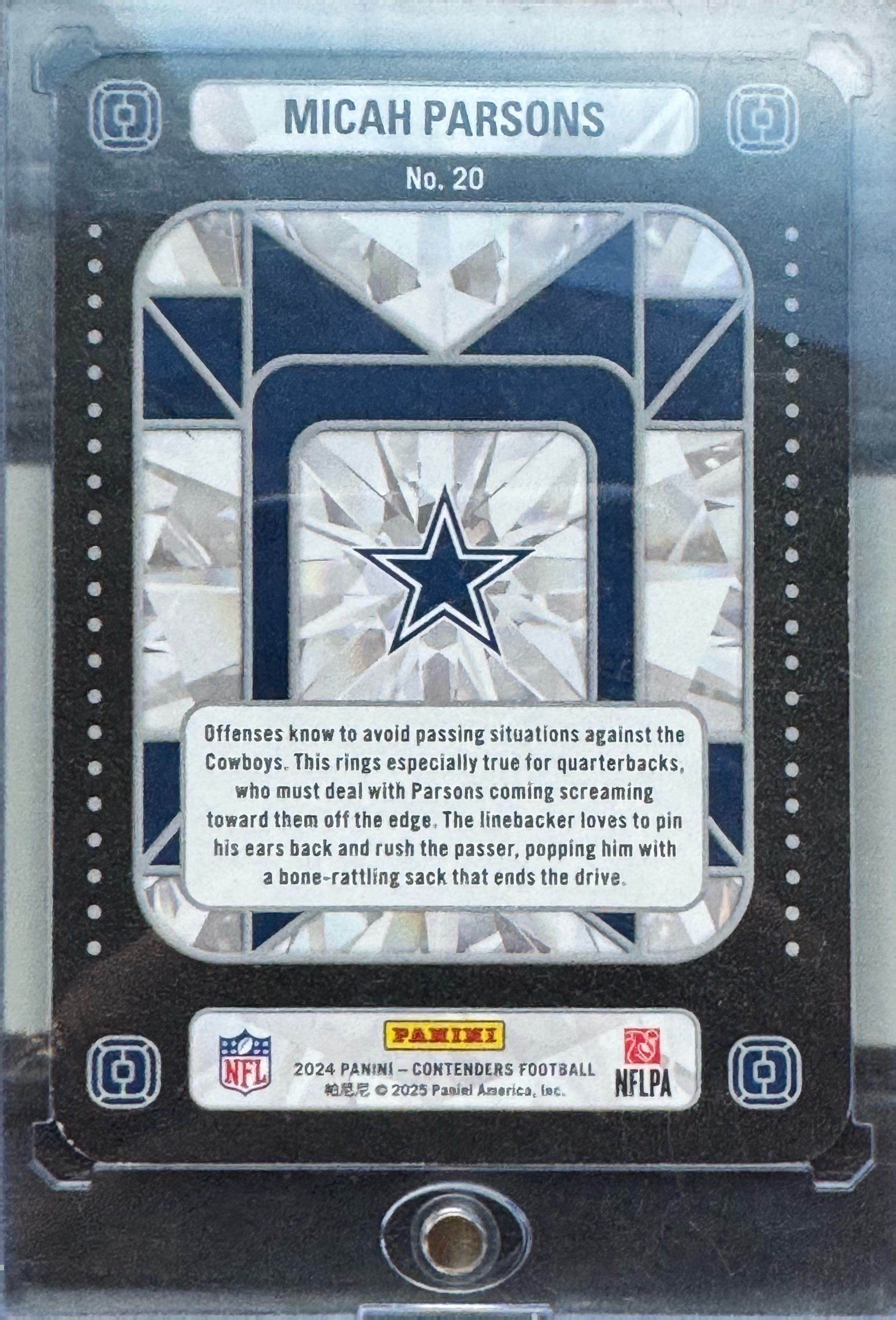 2025 Panini Contenders Crown Jewels Micah Parsons #20