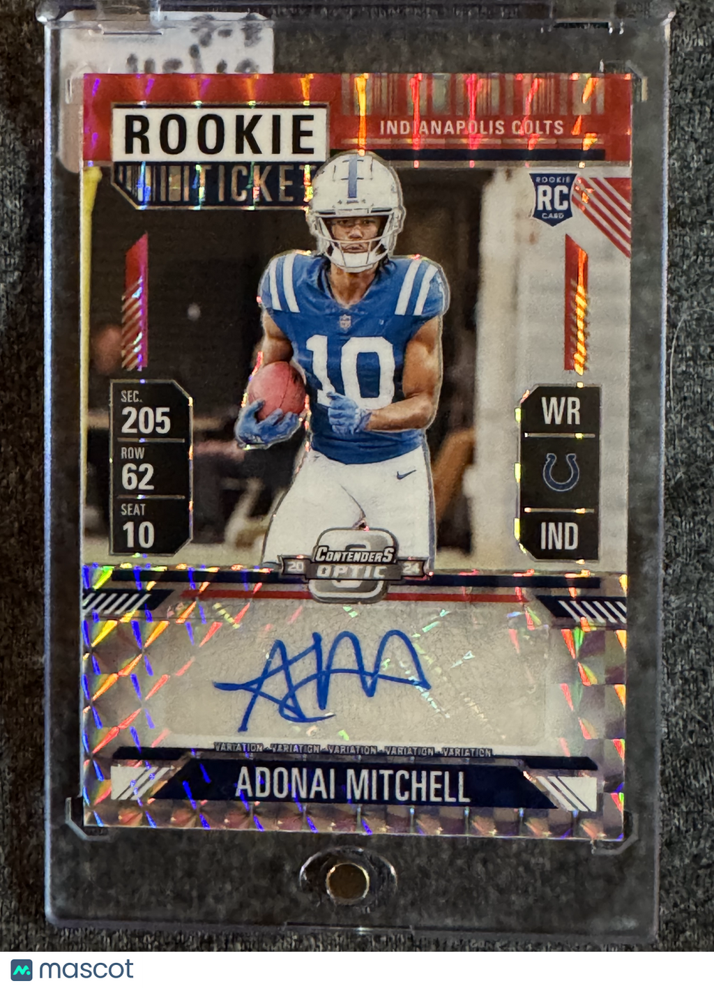 2024 Panini Contenders Optic Rookie Ticket Adonai Mitchell #PV-AMI 21/24 RC