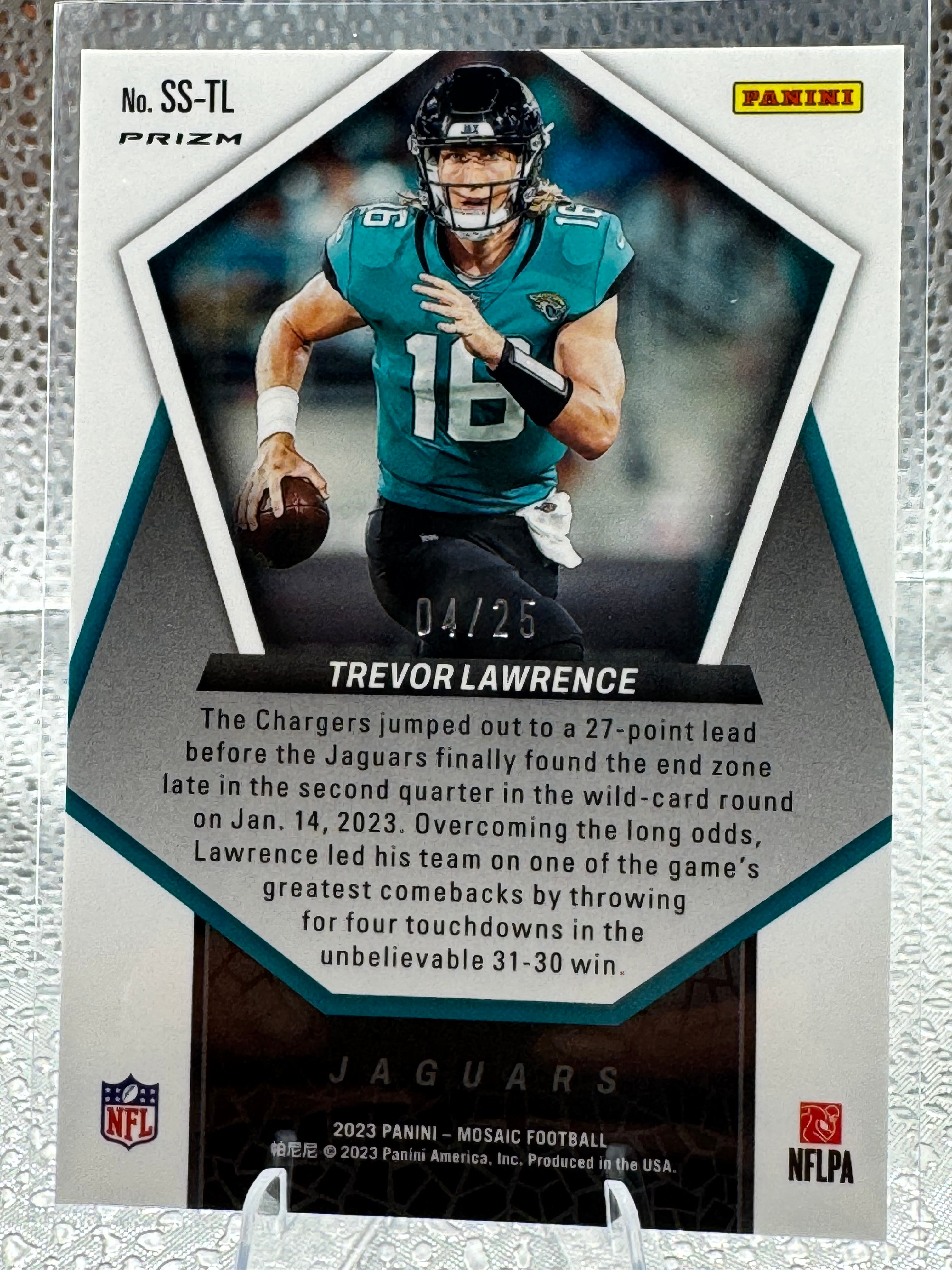 2023 Panini Mosaic Football Trevor Lawrence #SS-TL 04/25