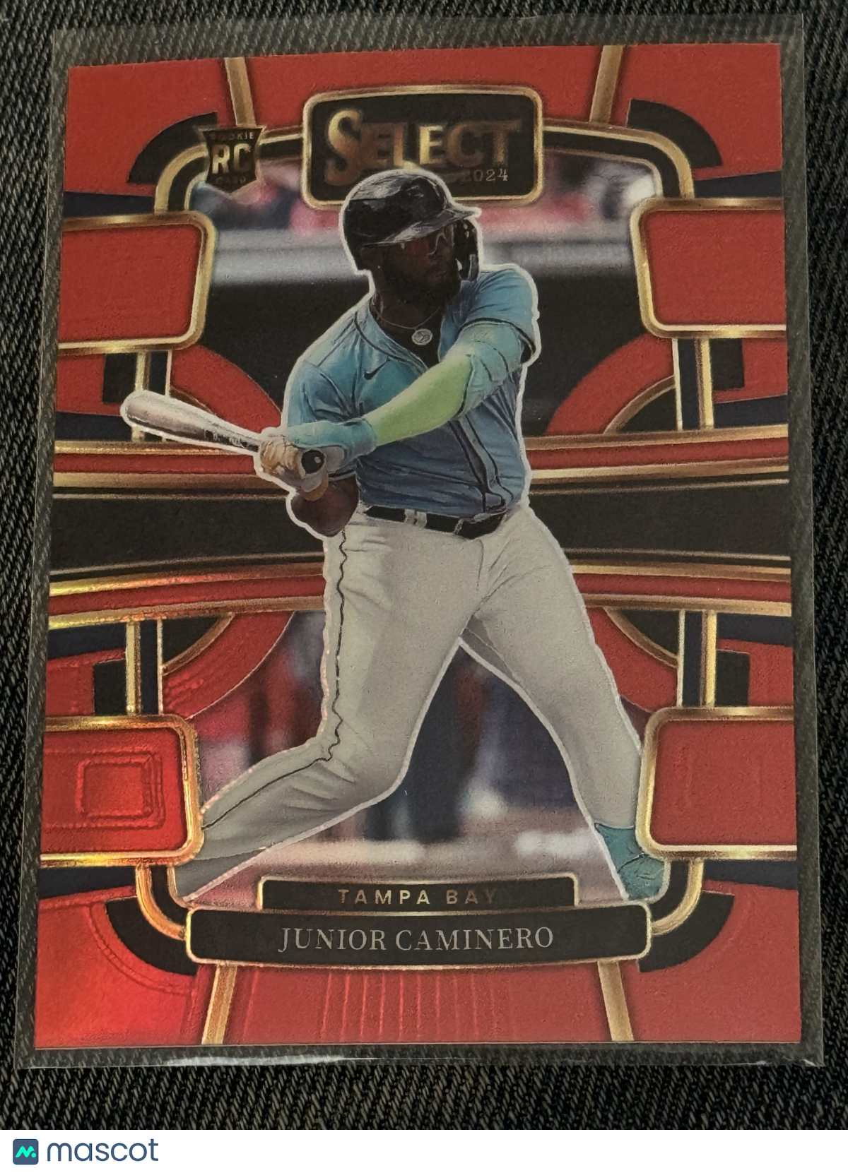 2024 Panini Select Baseball Junior Caminero #60 Red Prizm RC 010/149