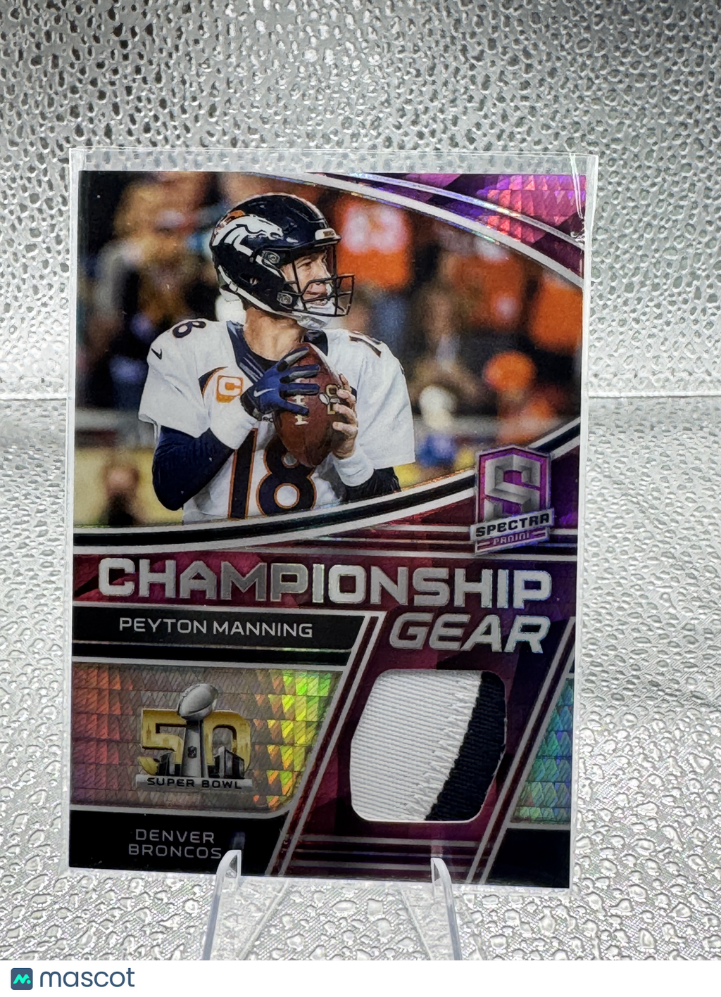 2022 Panini Spectra Championship Gear Peyton Manning #CG-PMA 12/15 Patch