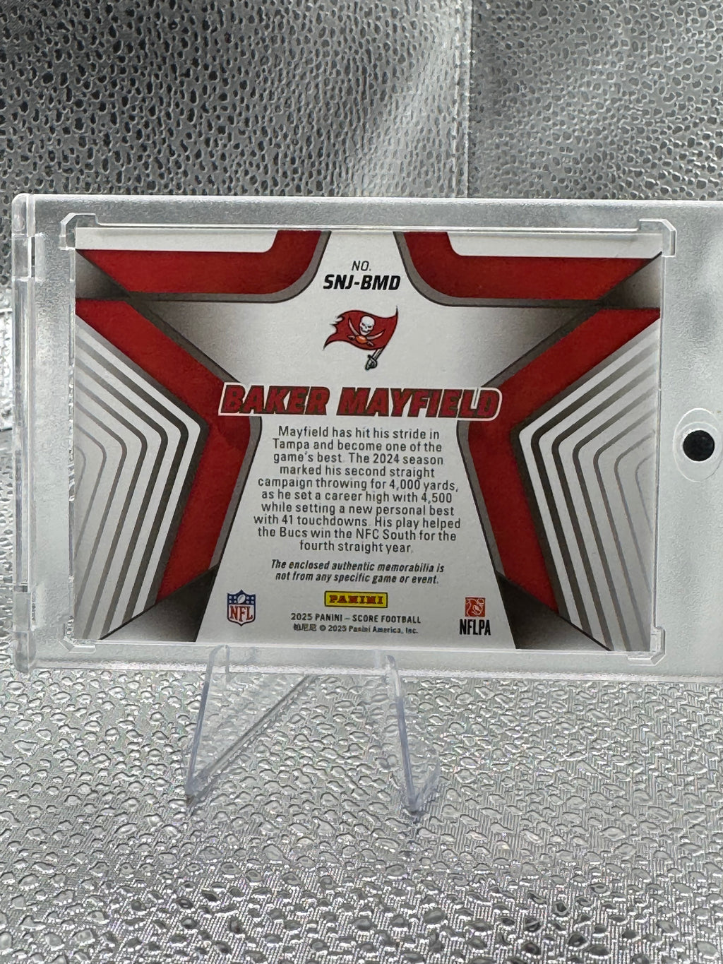 2025 Panini Score Stars of the NFL Baker Mayfield #SNI-BMD Patch
