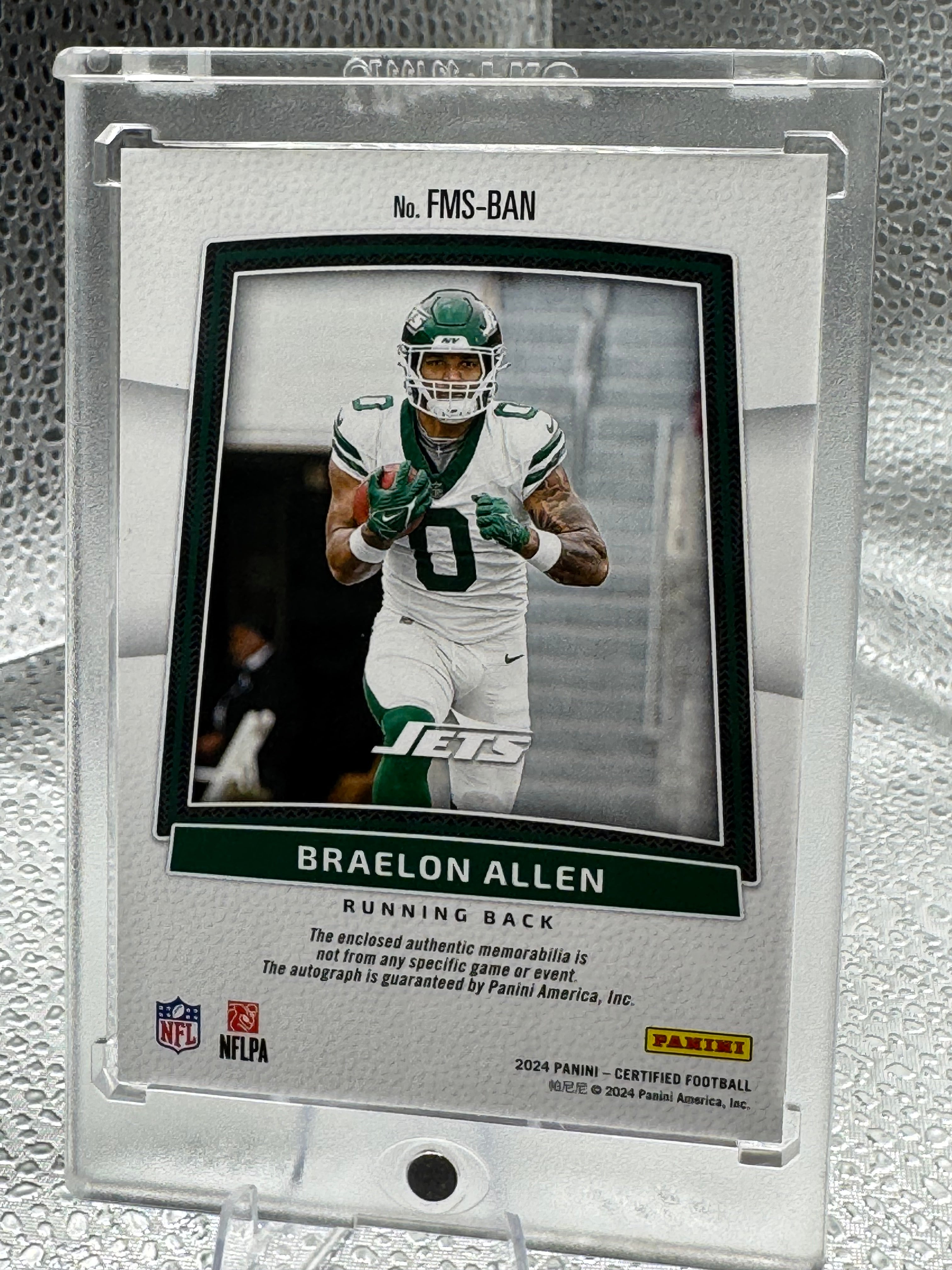 2024 Panini Certified Freshman Fabric Braelon Allen #FMS-BAN 006/349 Patch RC