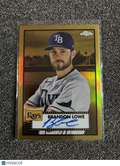 2021 Topps Chrome Platinum Brandon Lowe #PA-BL Gold Refractor 10/50