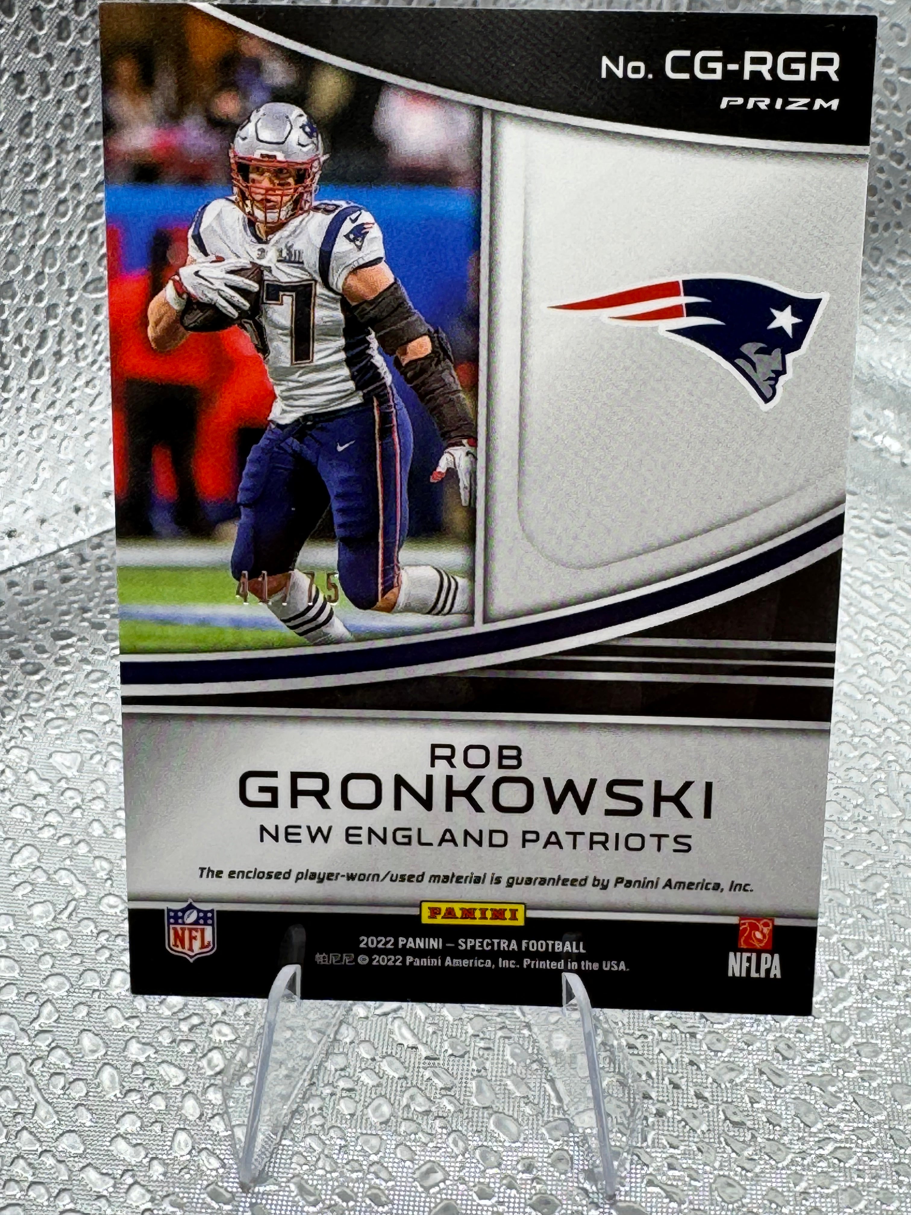 2022 Panini Spectra Football Rob Gronkowski #CG-RGR Prizm 41/75 Patch