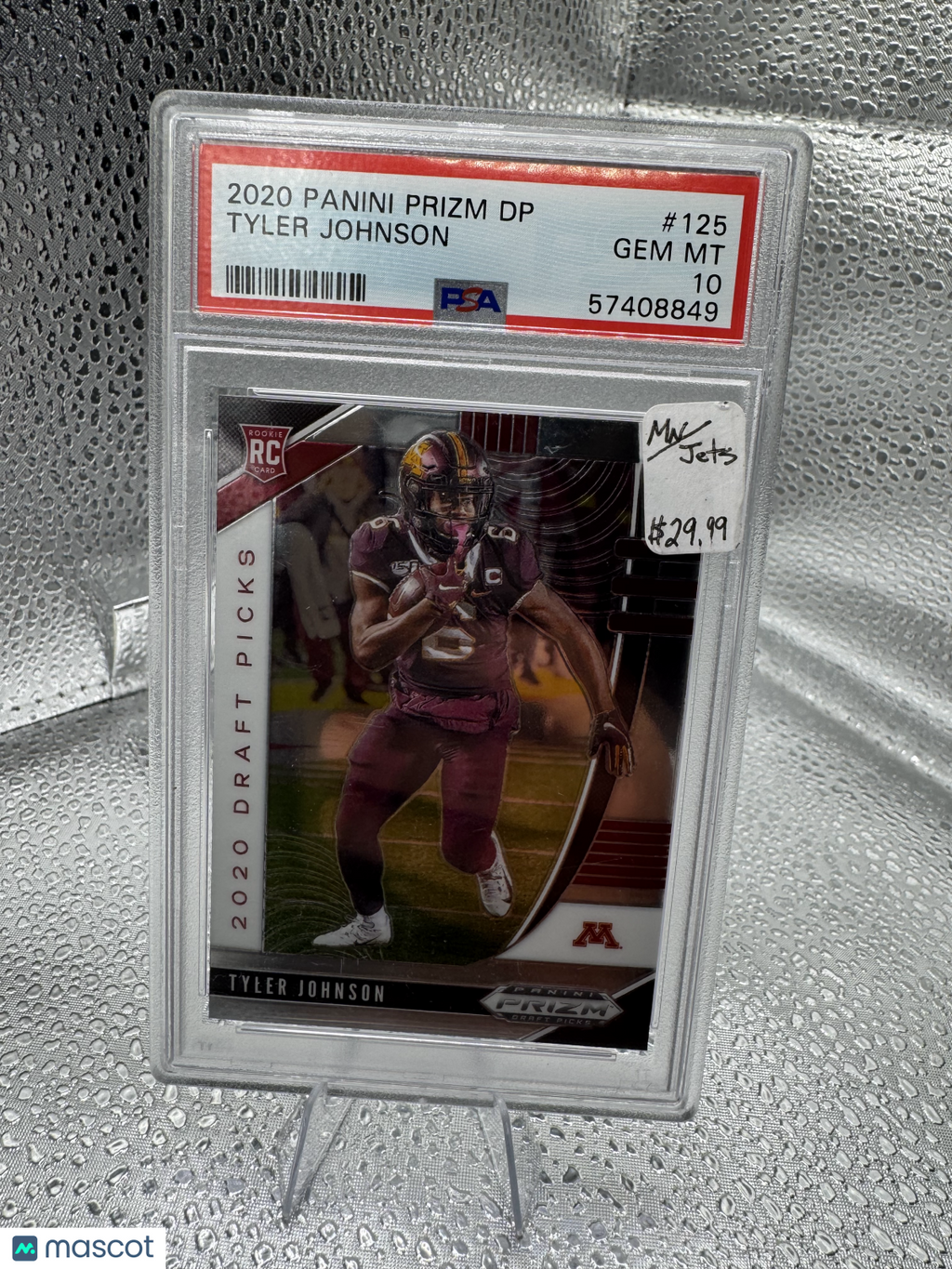 2020 Panini Prizm Draft Picks Tyler Johnson #125 PSA 10